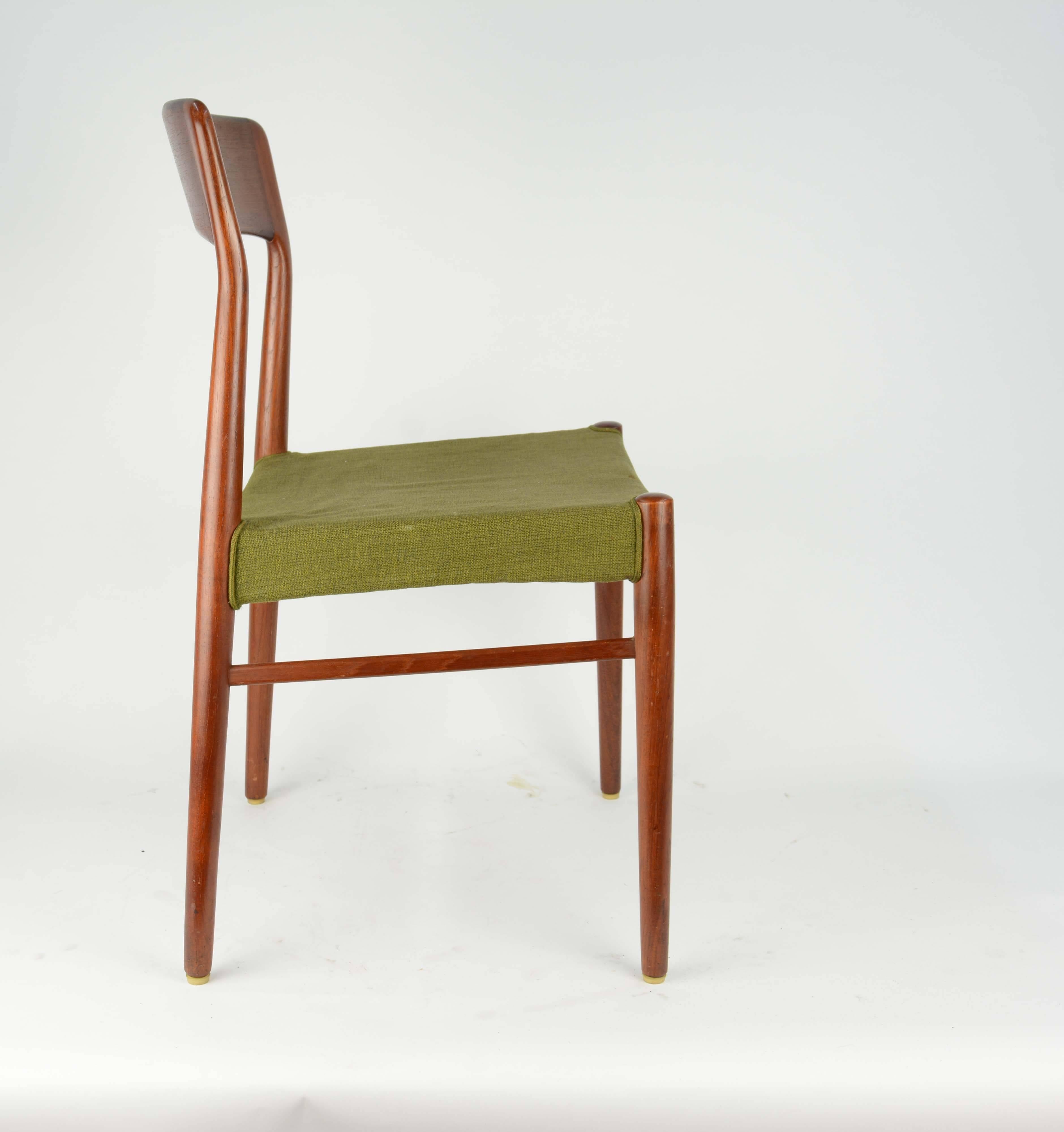 Danish Set of Six Teak Dining Chairs by Niels Otto Møller, Model 77 For Sale