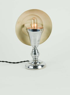 Petite Art Deco French Night Light with Swiveling Shade