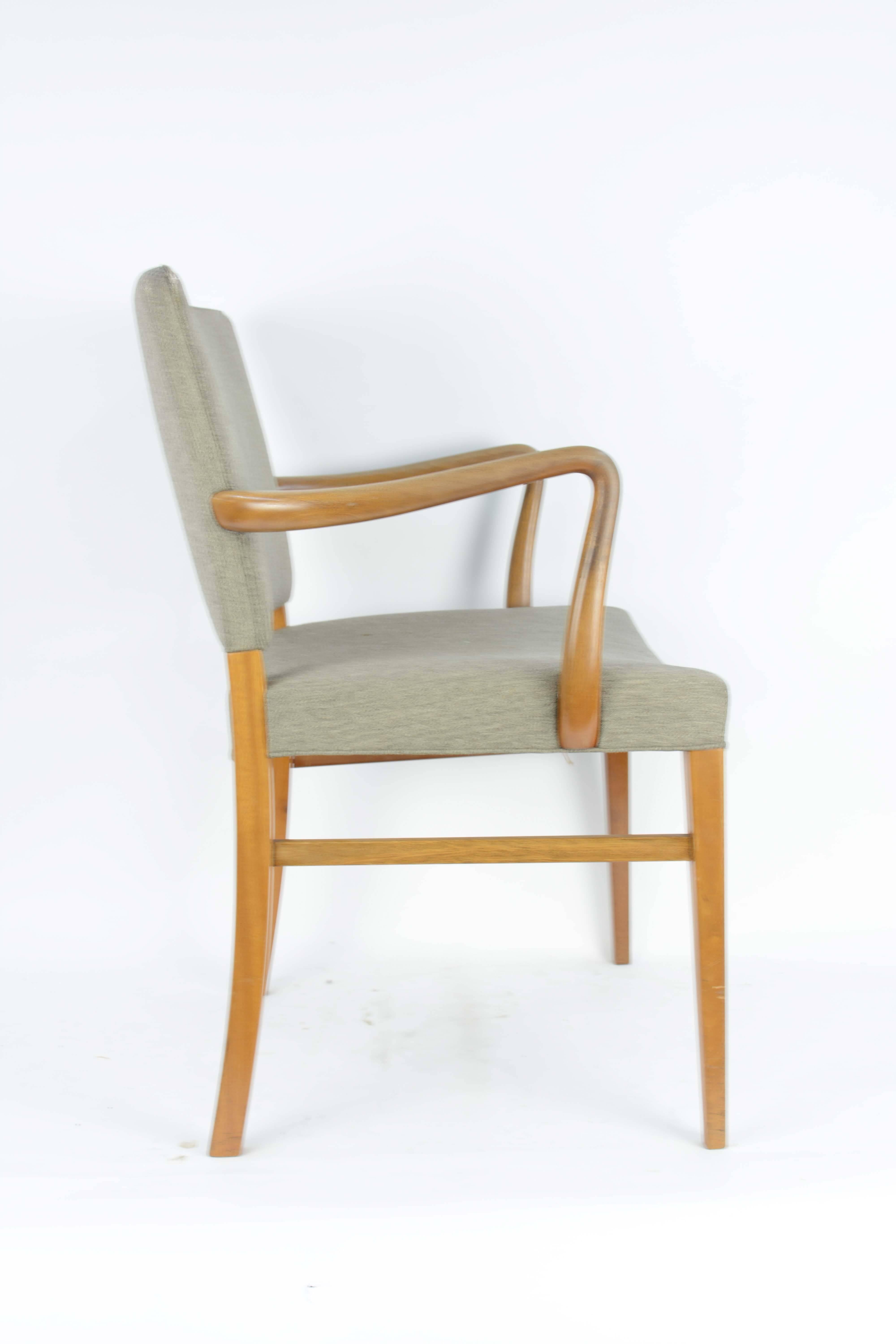 Danish Pair of Armchairs by Ole Wanscher for A. J. Iversen