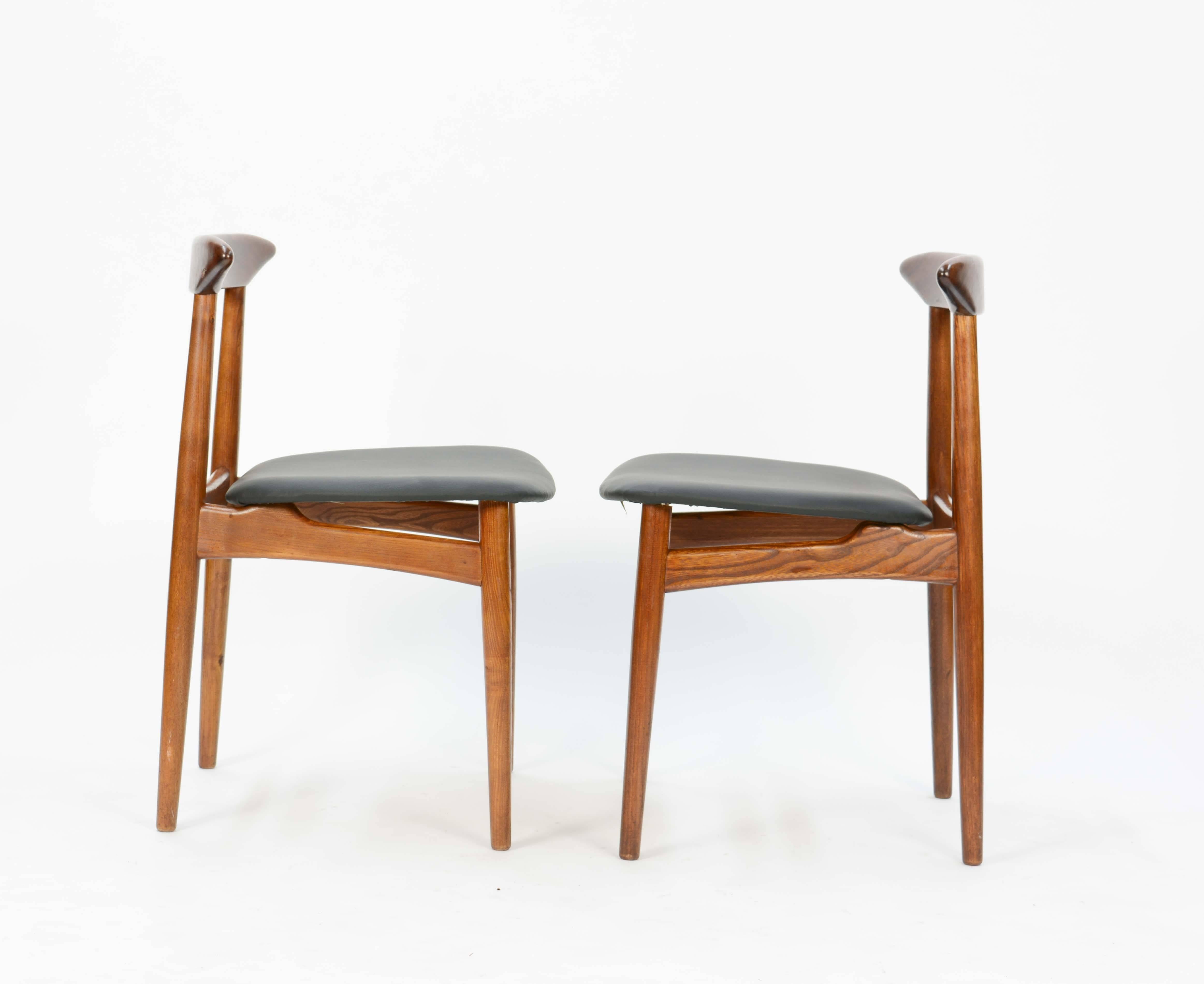 Scandinavian Modern Set of Four Danish Teak Chairs after Hans Wegner