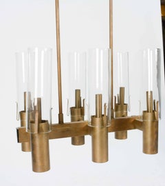 Moss Lighting of San Francisco Fluted Candelabra Chandelier