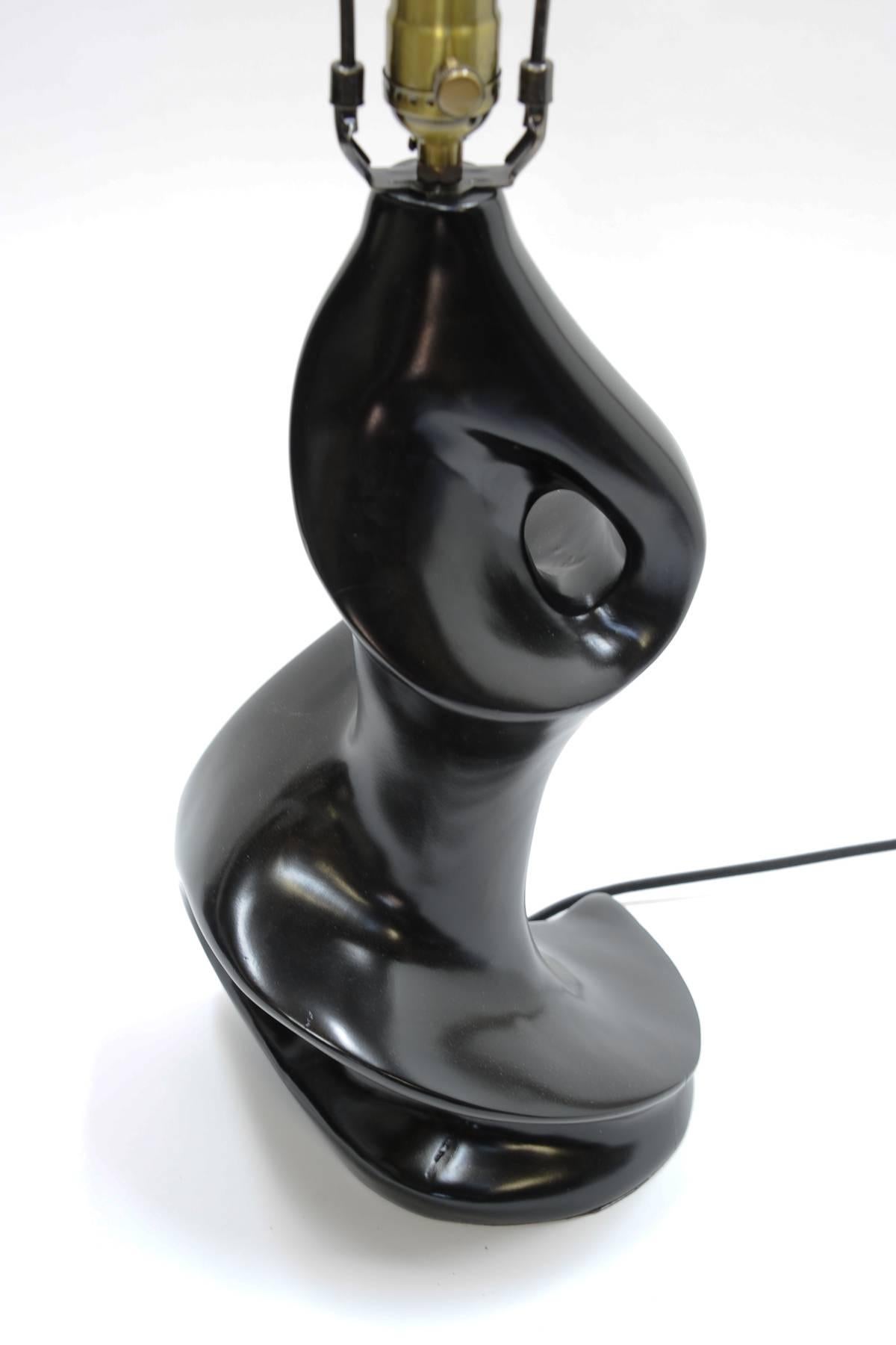 Mid-20th Century Pair of Sensual Lamps in the Manner of Paul Laszlo