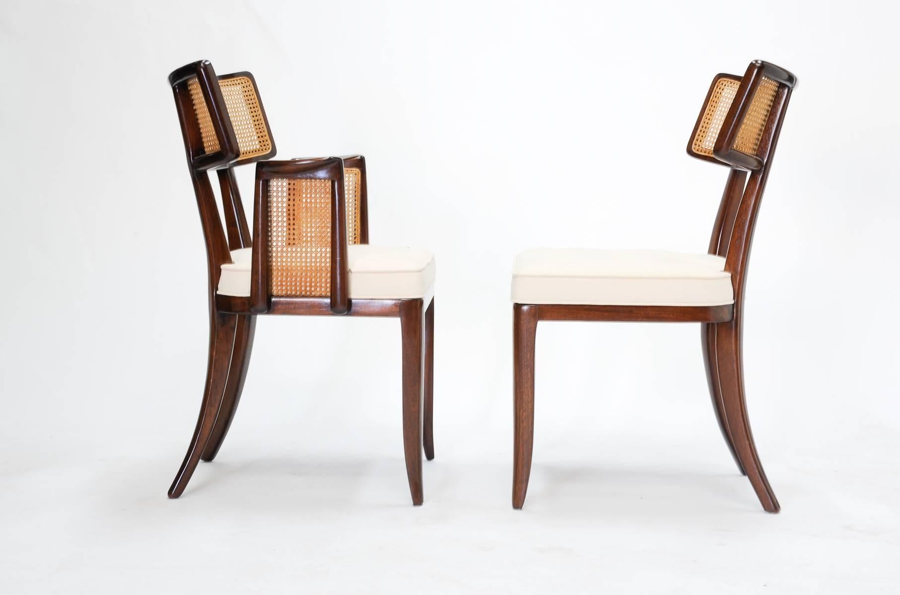 Mid-Century Modern Set of up to 12 Magnificent Edward Wormley Dining Chairs for Dunbar For Sale