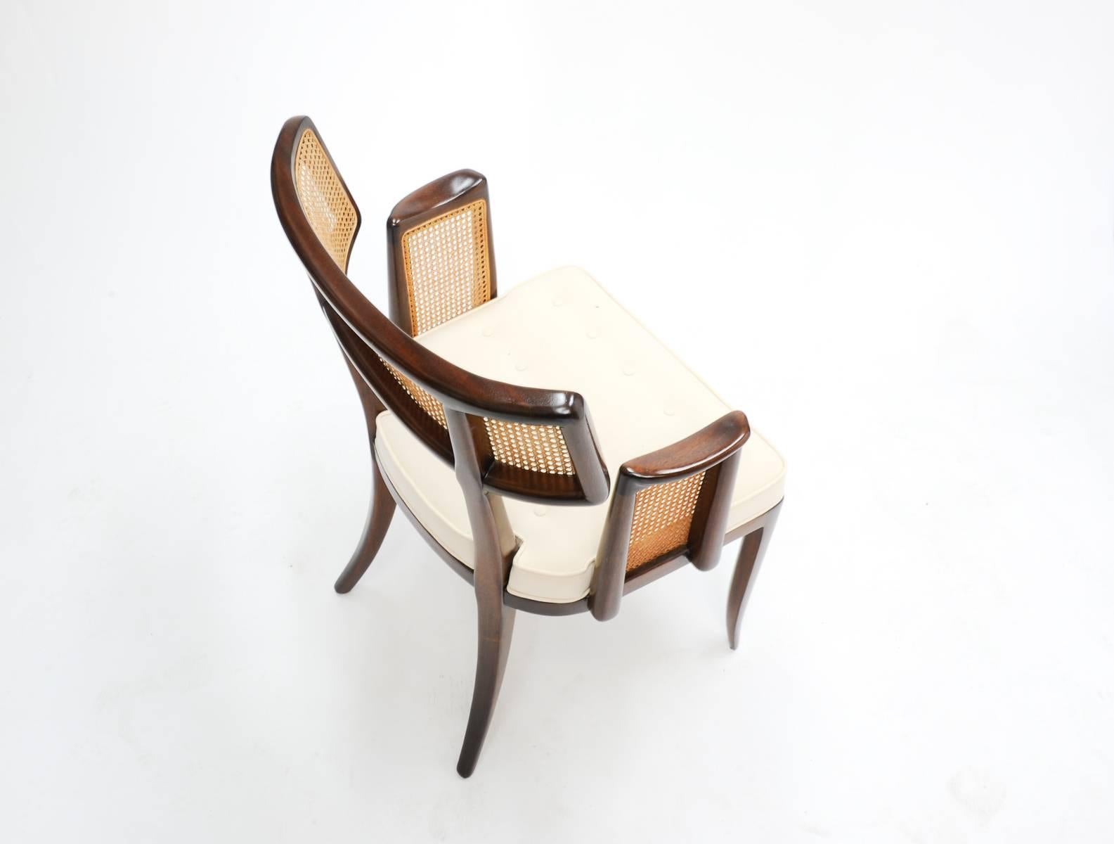 Mid-20th Century Set of up to 12 Magnificent Edward Wormley Dining Chairs for Dunbar For Sale