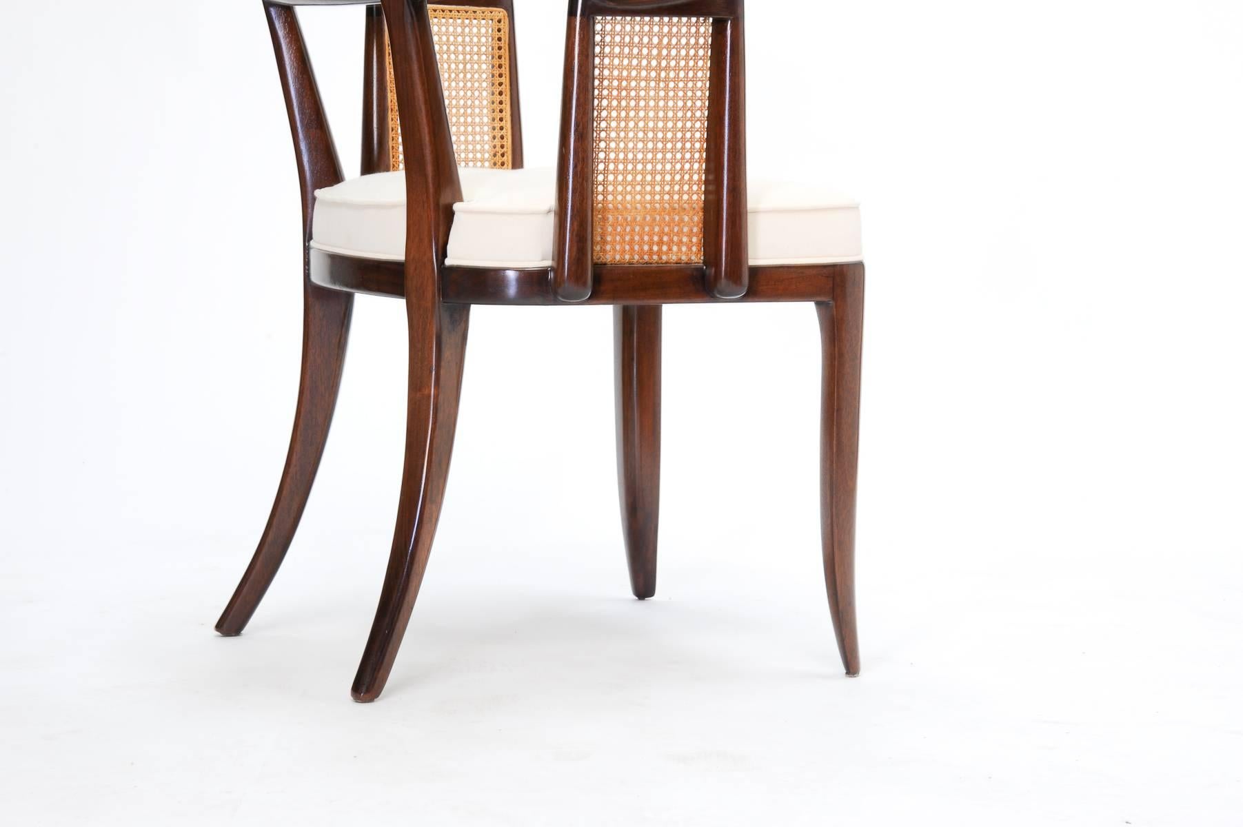 Set of up to 12 Magnificent Edward Wormley Dining Chairs for Dunbar For Sale 2