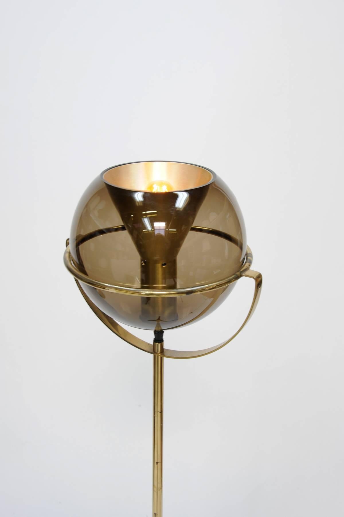 Dutch Rare Adjustable Floor Lamp by Frank Ligtelijn for RAAK of Amsterdam