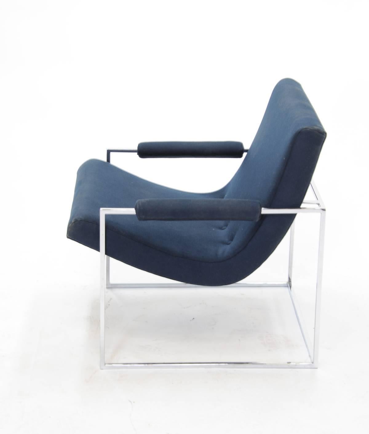 Mid-Century Modern Handsome Milo Baughman Club Chair for Thayer Coggin For Sale