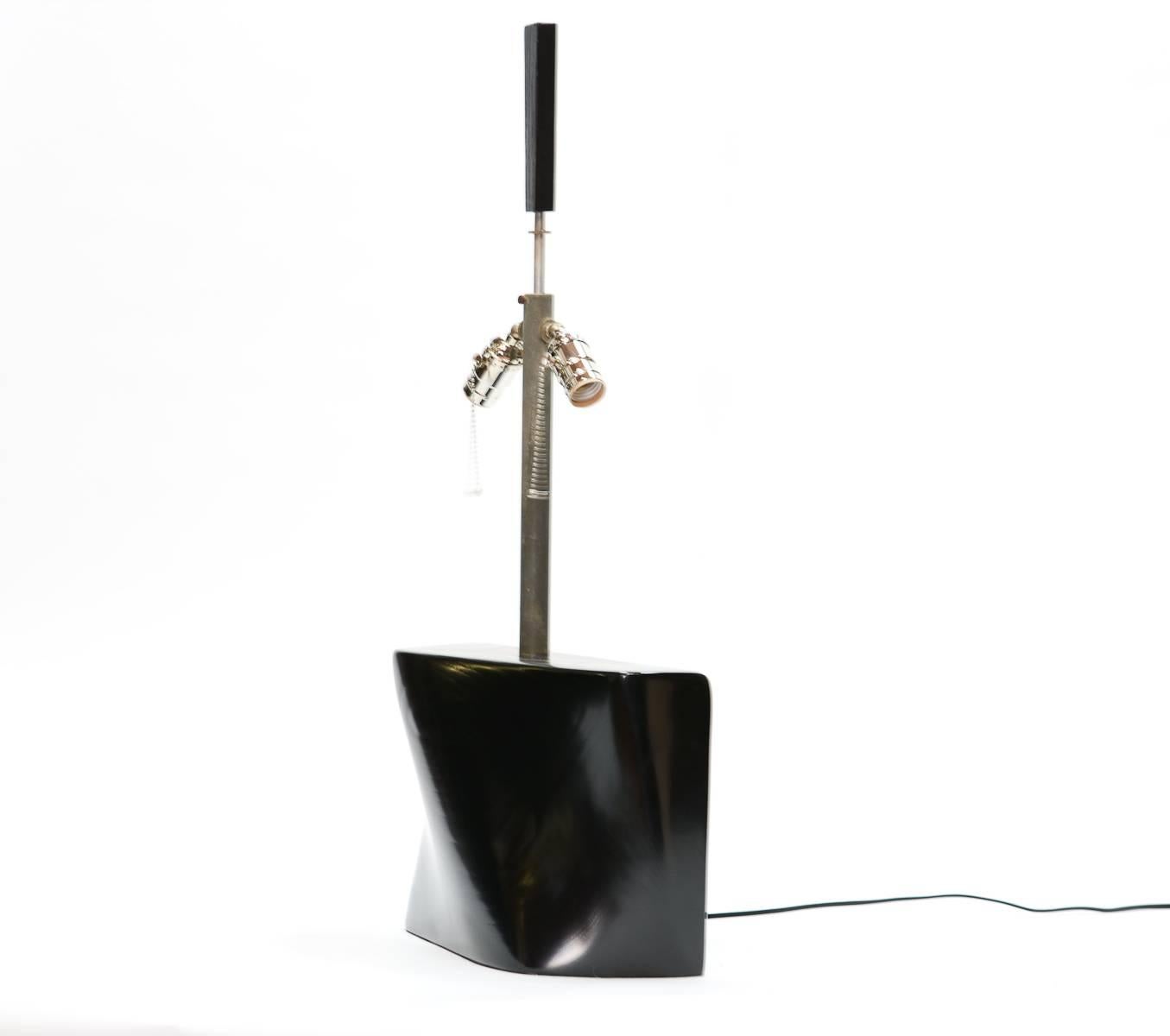 American Pair of Modern Abstract Table Lamps by F.F. Kern in the Manner of Paul Laszlo For Sale