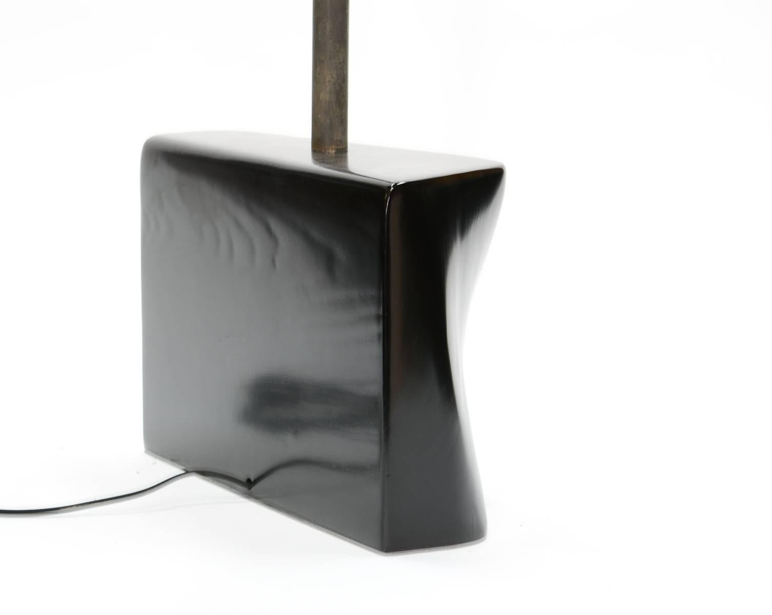 Pair of Modern Abstract Table Lamps by F.F. Kern in the Manner of Paul Laszlo For Sale 1