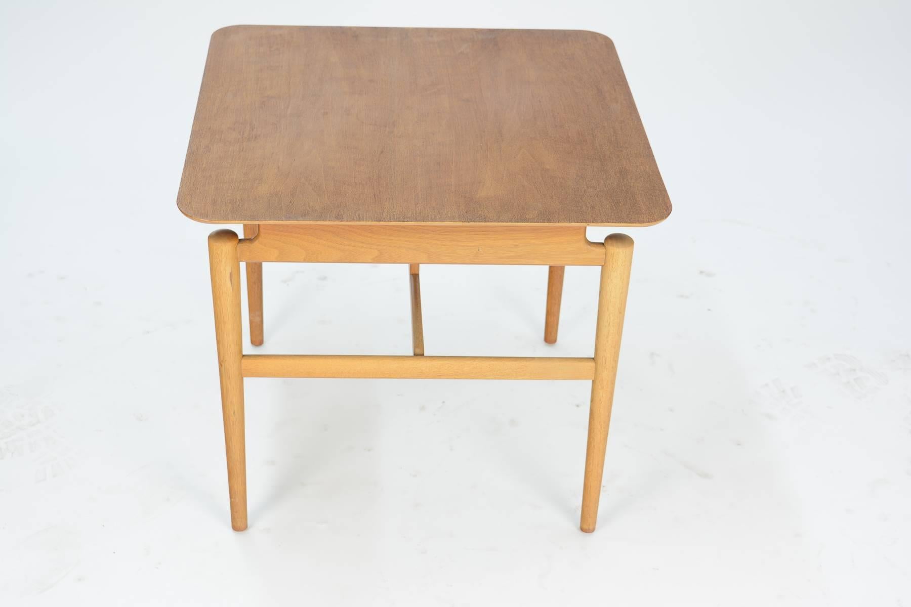 Mid-20th Century Rare Pair of Grand and Elegant Floating Top Side Tables by Finn Juhl for Baker