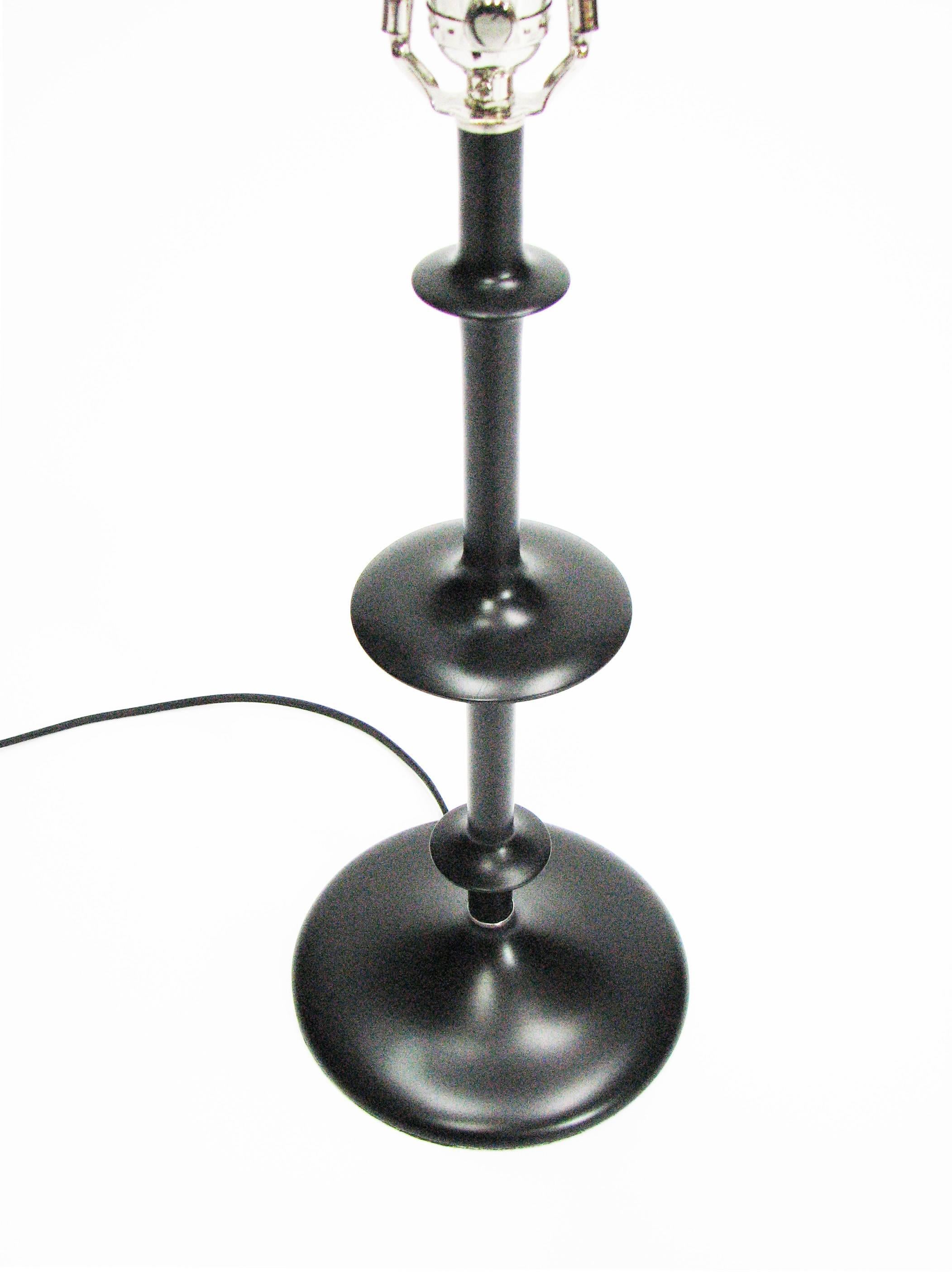 Pair of Exquisitely-Detailed Spindle Lamps by 20th Century Design Studios In Good Condition For Sale In Portland, OR