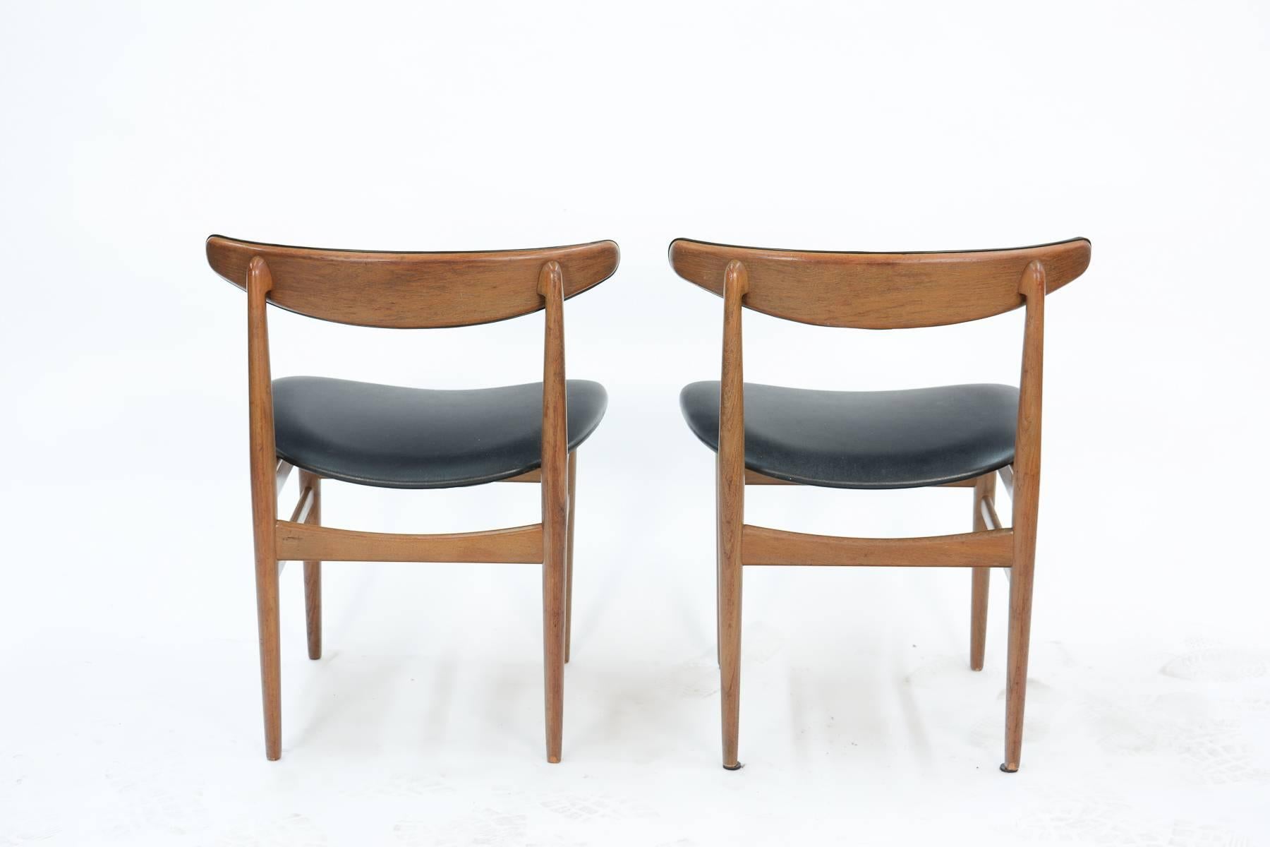 Scandinavian Modern A Rare Set of 8 Vamdrup Stolefabrik, Model 218a Teak Dining Chairs Denmark 1965