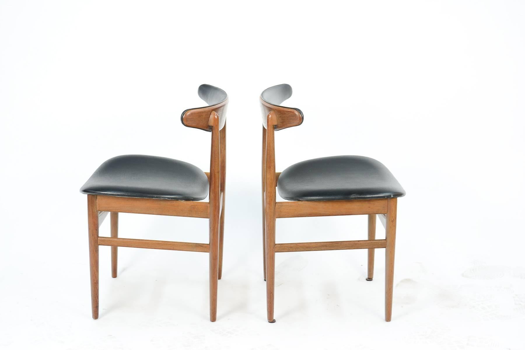Danish A Rare Set of 8 Vamdrup Stolefabrik, Model 218a Teak Dining Chairs Denmark 1965