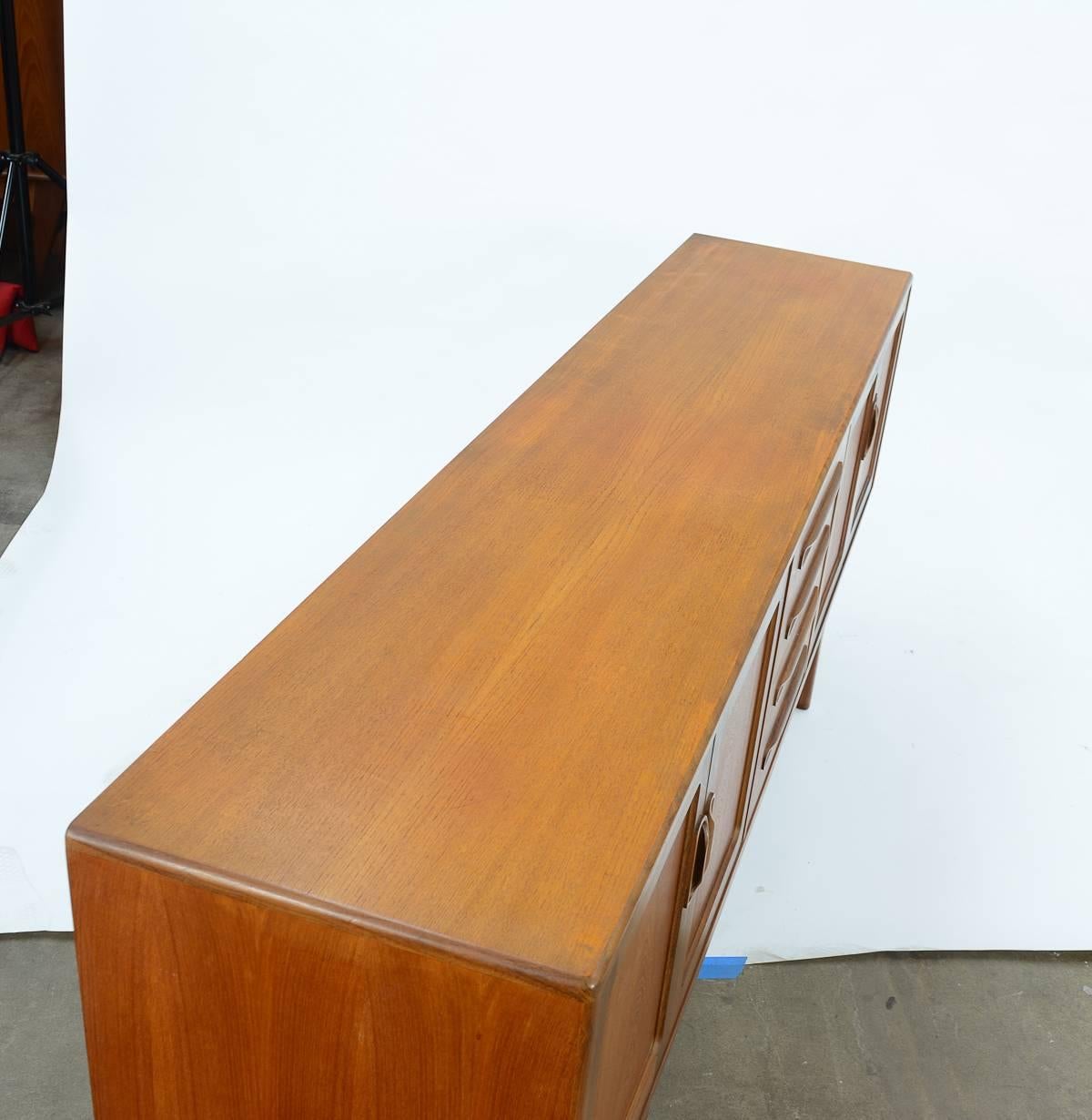 Grand Teak Credenza by Ib Kofod-Larsen for G Plan In Good Condition In Portland, OR