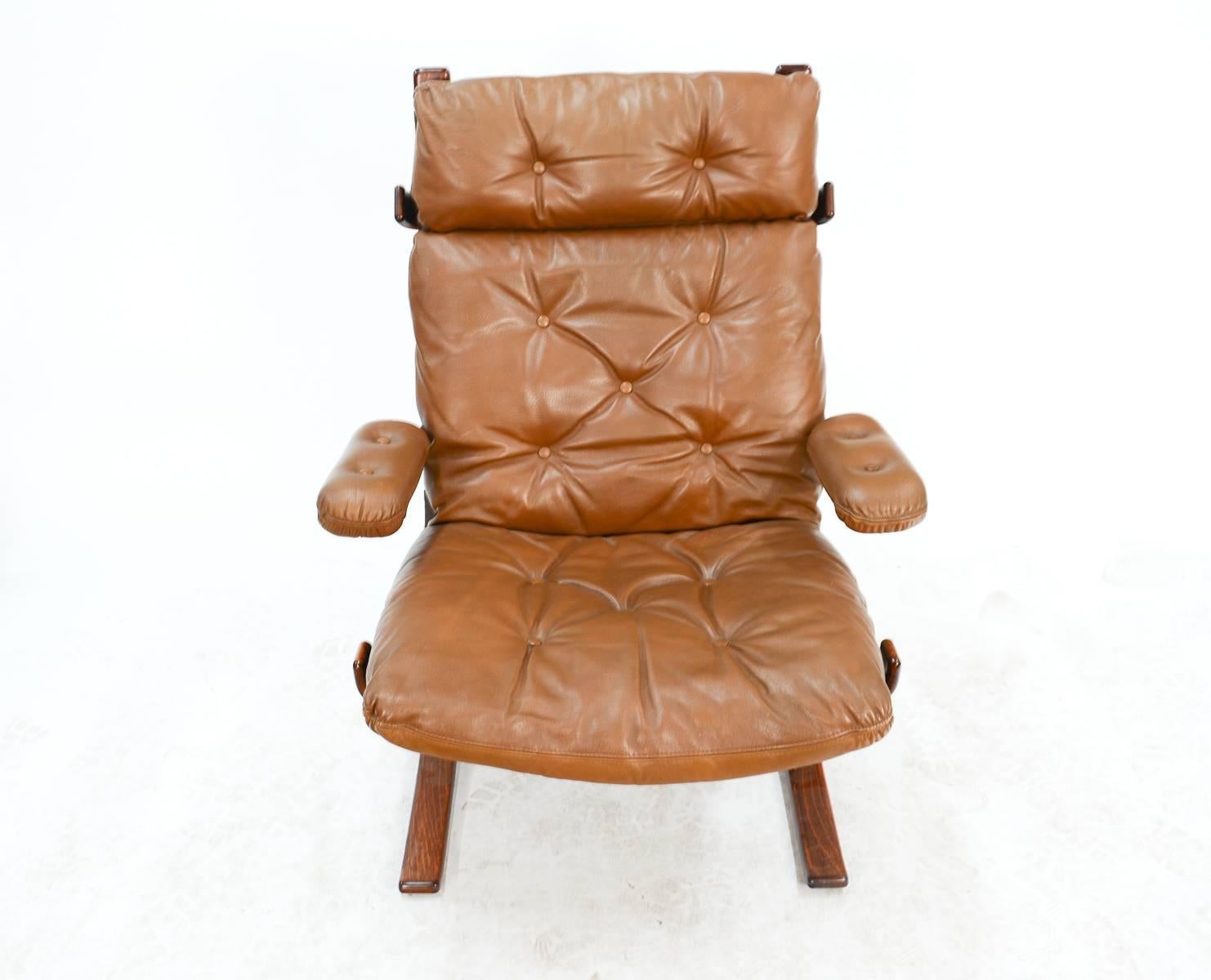 Late 20th Century High-Back Sling Club Chairs After Ingmar Rellings with Suspension Frames & Arms