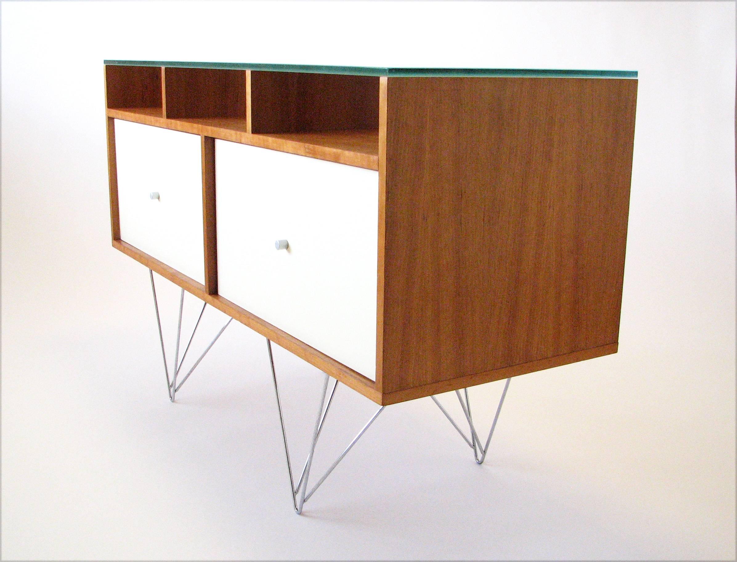 American Glass Top Credenza or Bar Service by Bobo Modern Living
