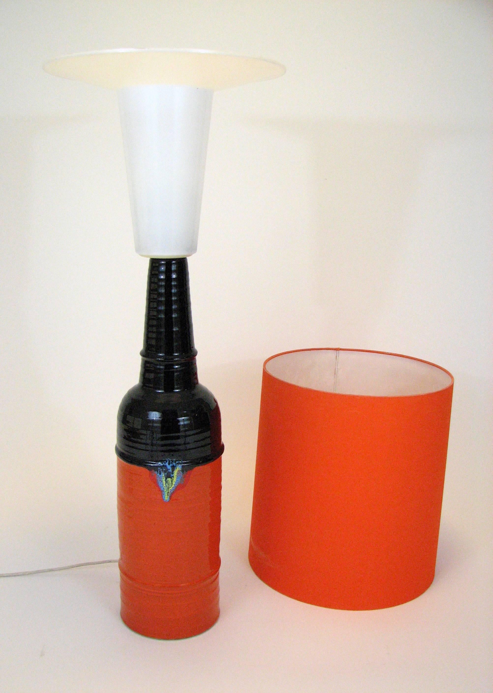 20th Century Mid-Century Glazed Ceramic Table Lamp by Bjorn Wiinblad for Rosenthal For Sale