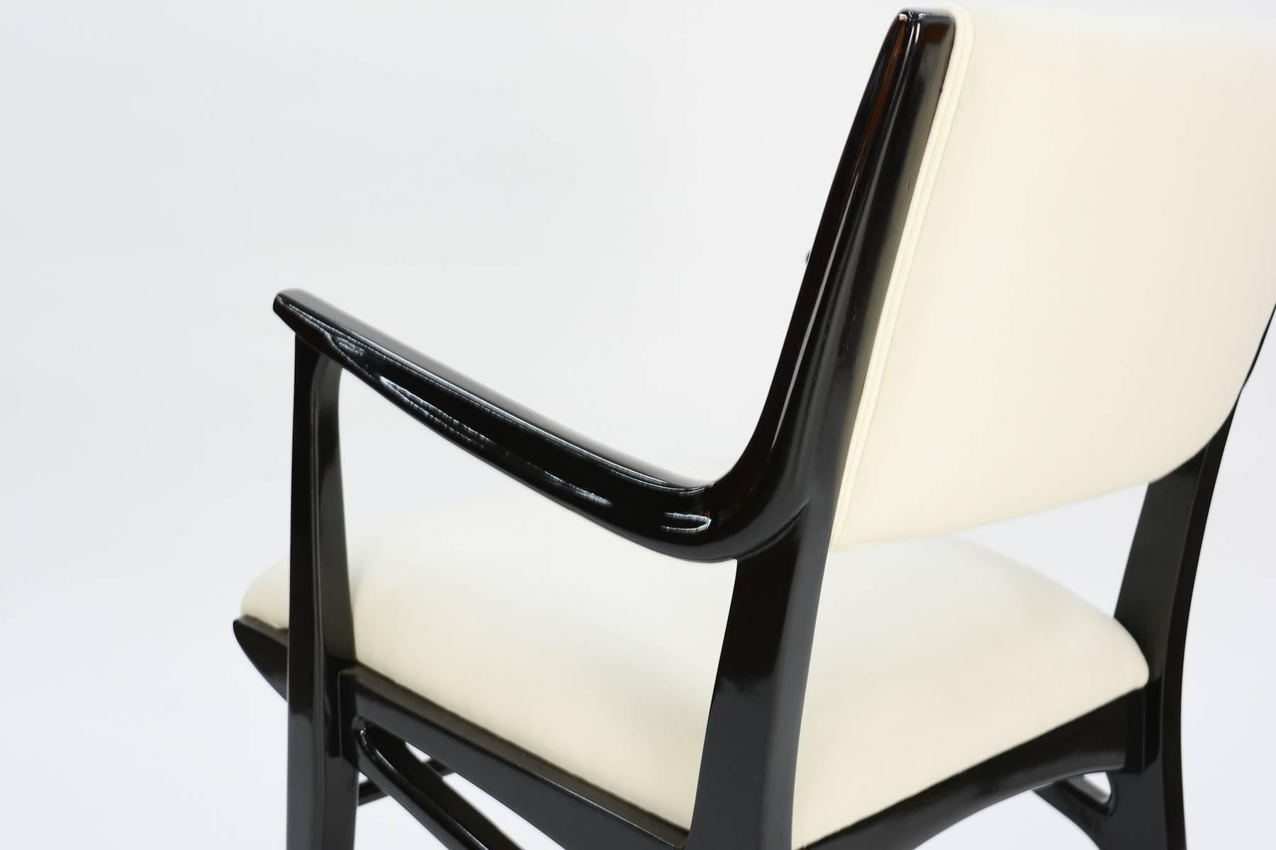 Elegant Set of 10 Dining Chair by John Van Koert's Profile Line for Drexel In Good Condition In Portland, OR