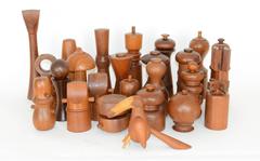 Collection of 25 Dansk Peppermills by Jens Quistgaard and Others Designers