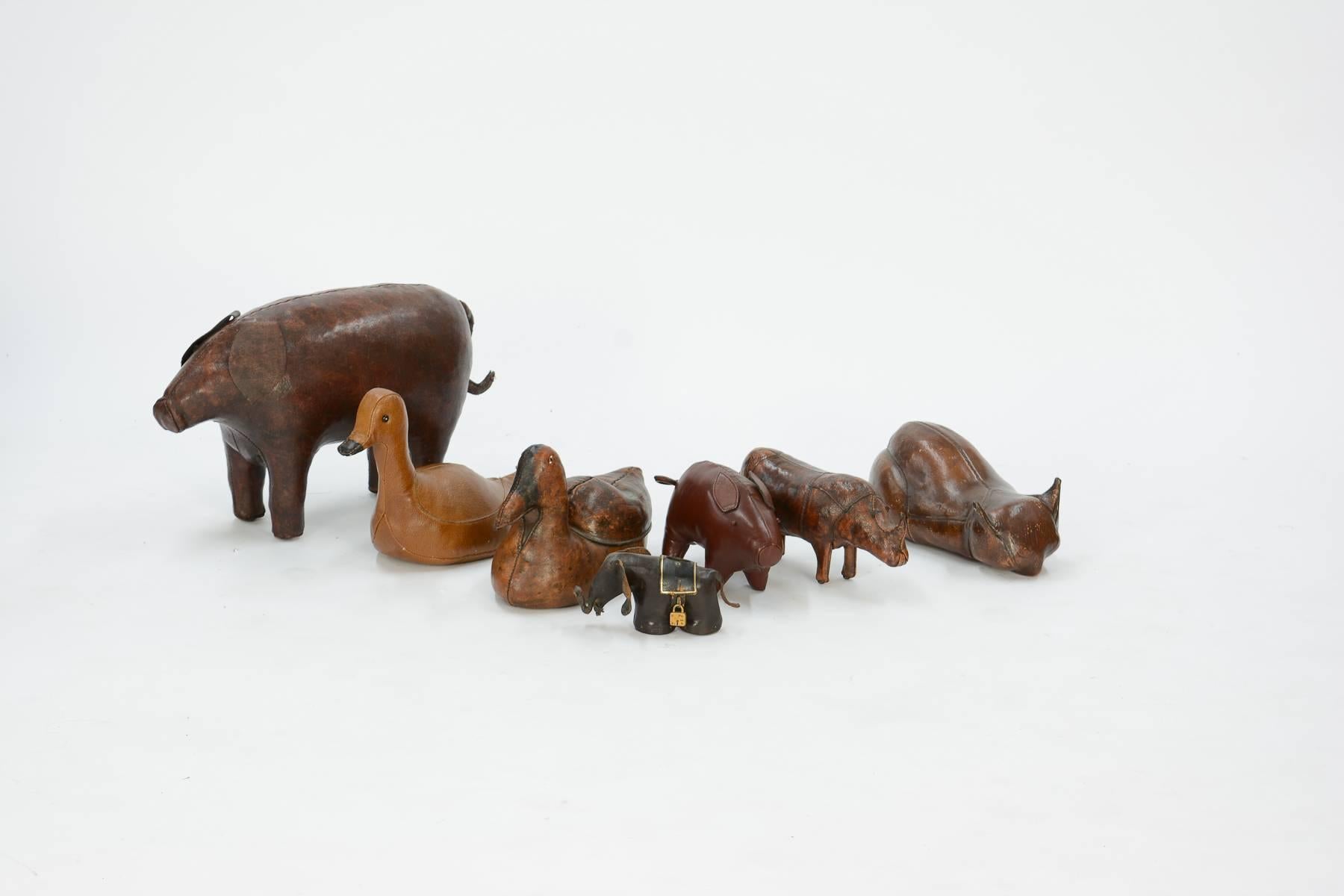 Leather 14-Piece Zoo by Dimitri Omersa for Abercrombie & Fitch