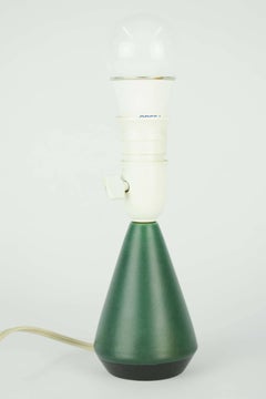 Sweet and Petite Danish Ceramic Table Lamp in Racing Green