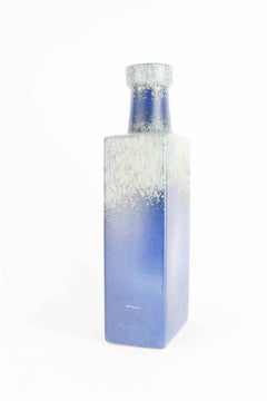 Grand and Brilliant Blue Lava Glazed Vase by Scheurich Keramic of West Germany
