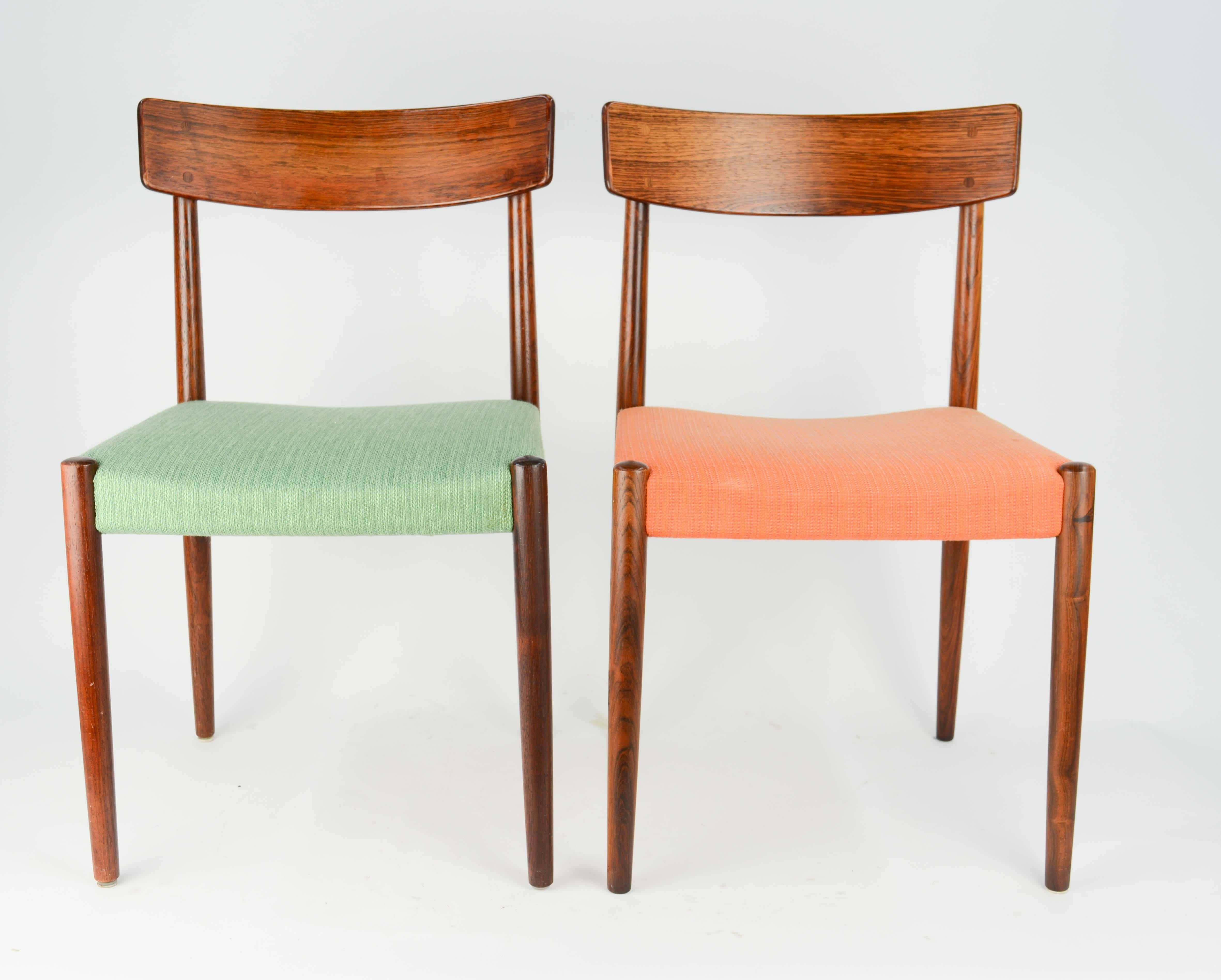 Scandinavian Modern Spectacular Set of Eight Rosewood Chairs by Nils Jonsson for Troeds of Sweden