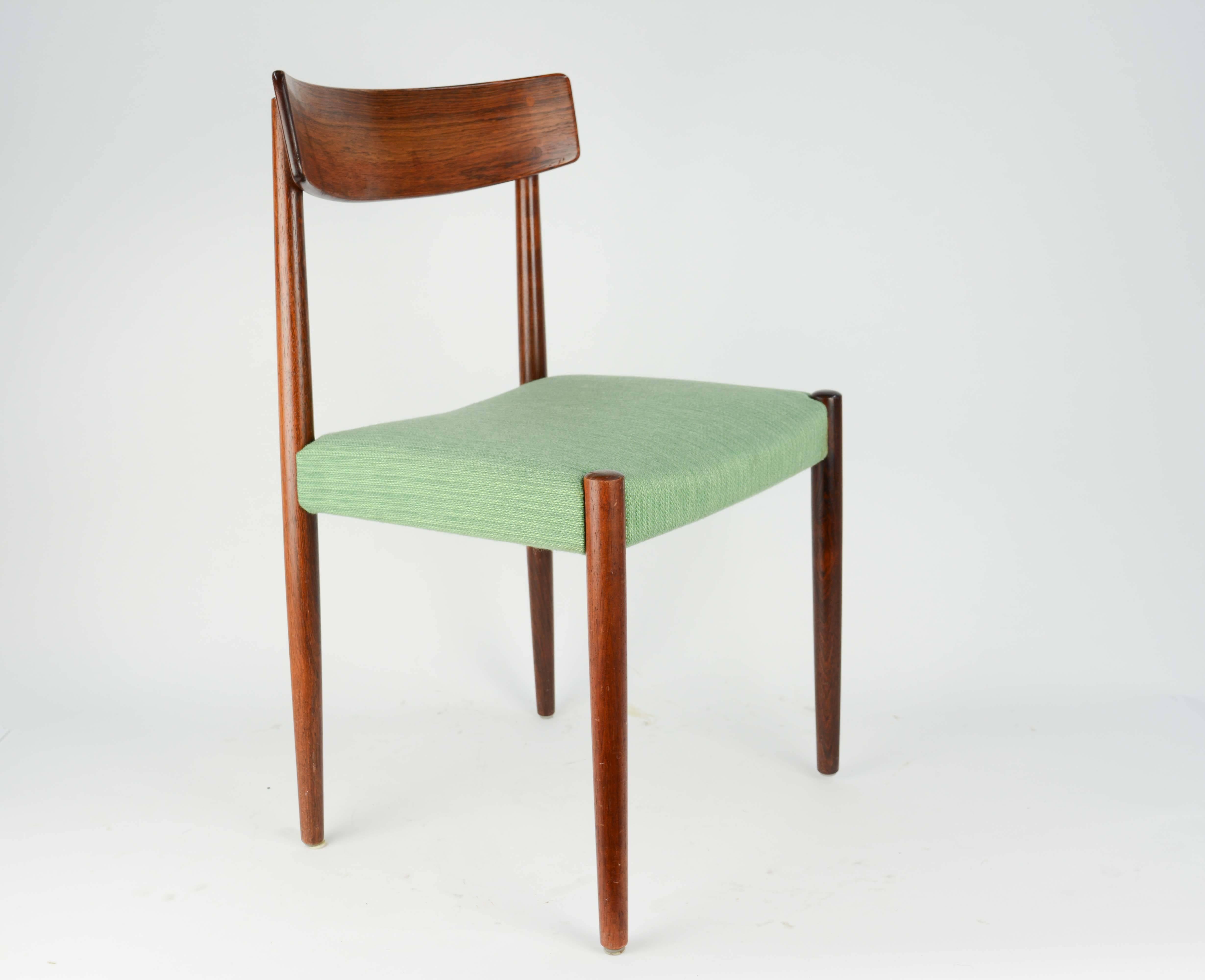 Swedish Spectacular Set of Eight Rosewood Chairs by Nils Jonsson for Troeds of Sweden