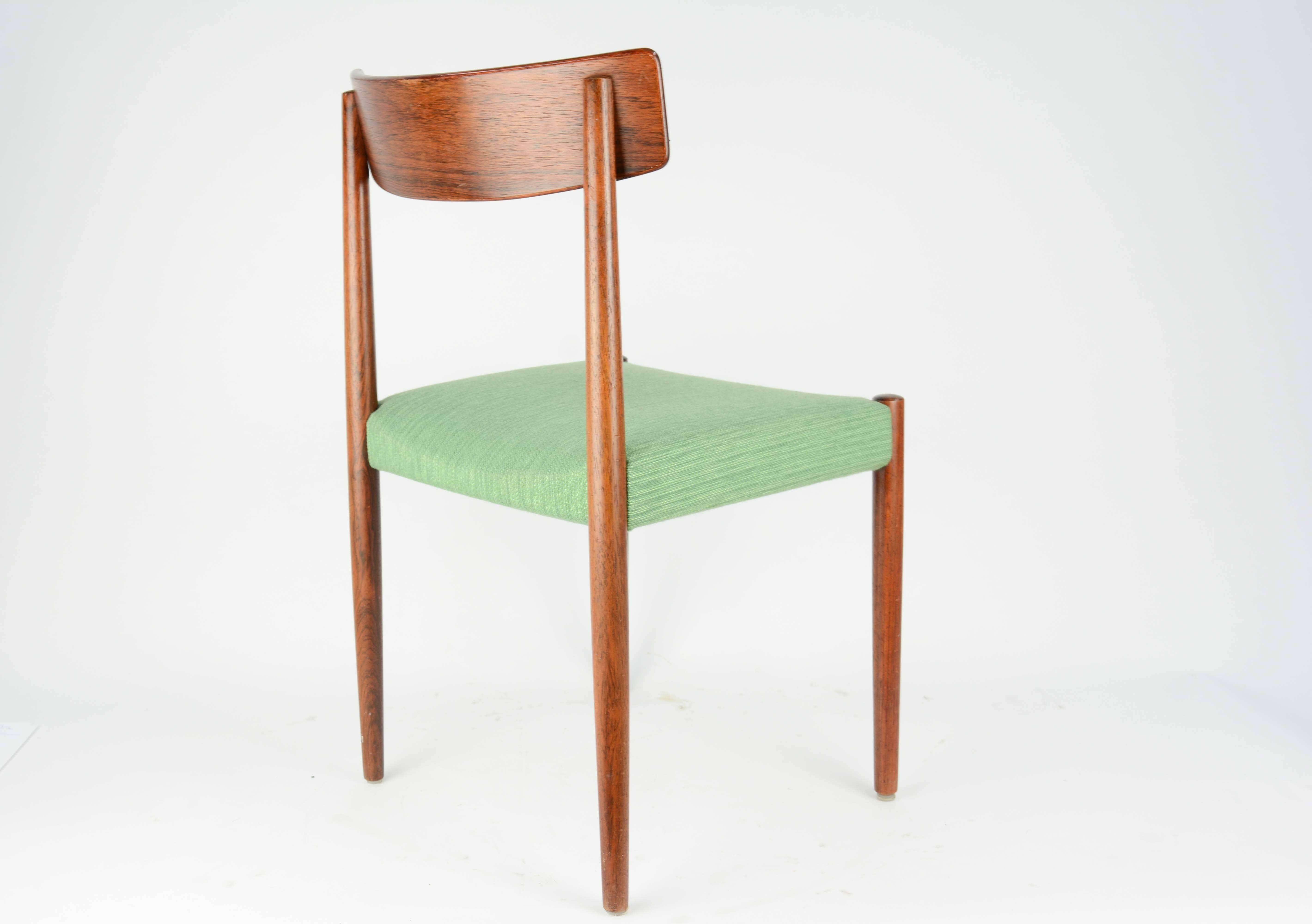Spectacular Set of Eight Rosewood Chairs by Nils Jonsson for Troeds of Sweden In Good Condition In Portland, OR