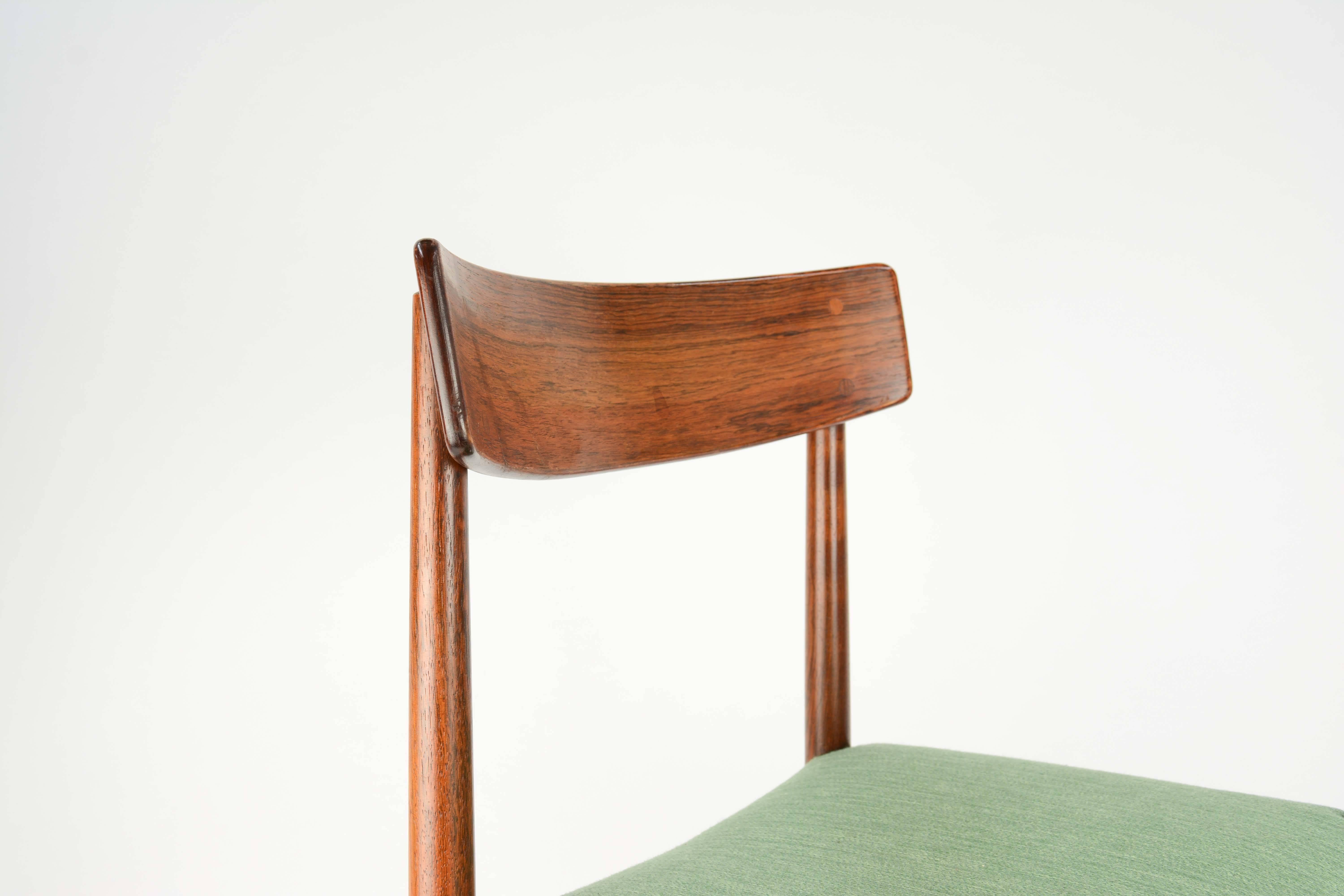 Spectacular Set of Eight Rosewood Chairs by Nils Jonsson for Troeds of Sweden 2