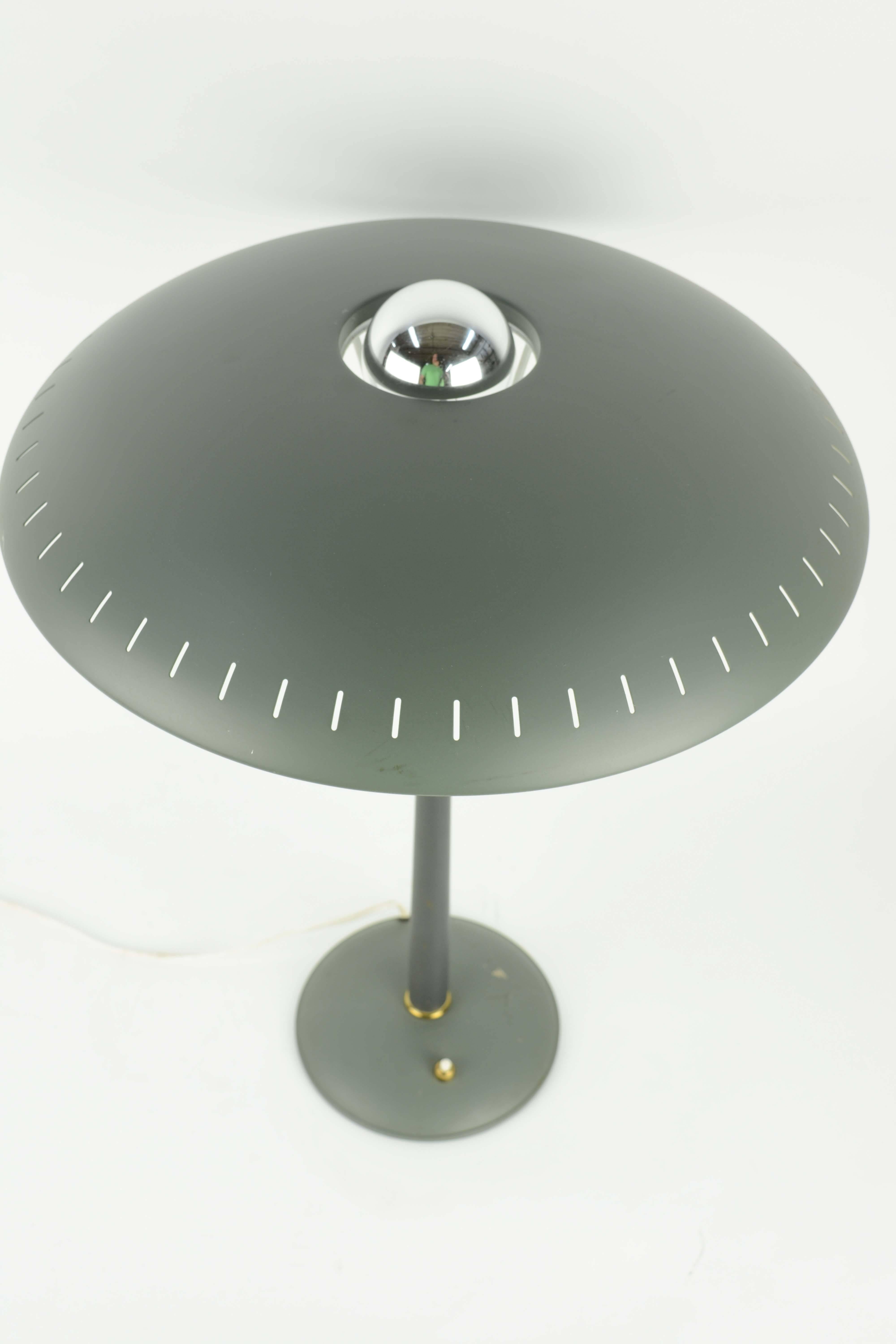 Steel Louis Kaiff UFO Table Lamp in Green for Phillips