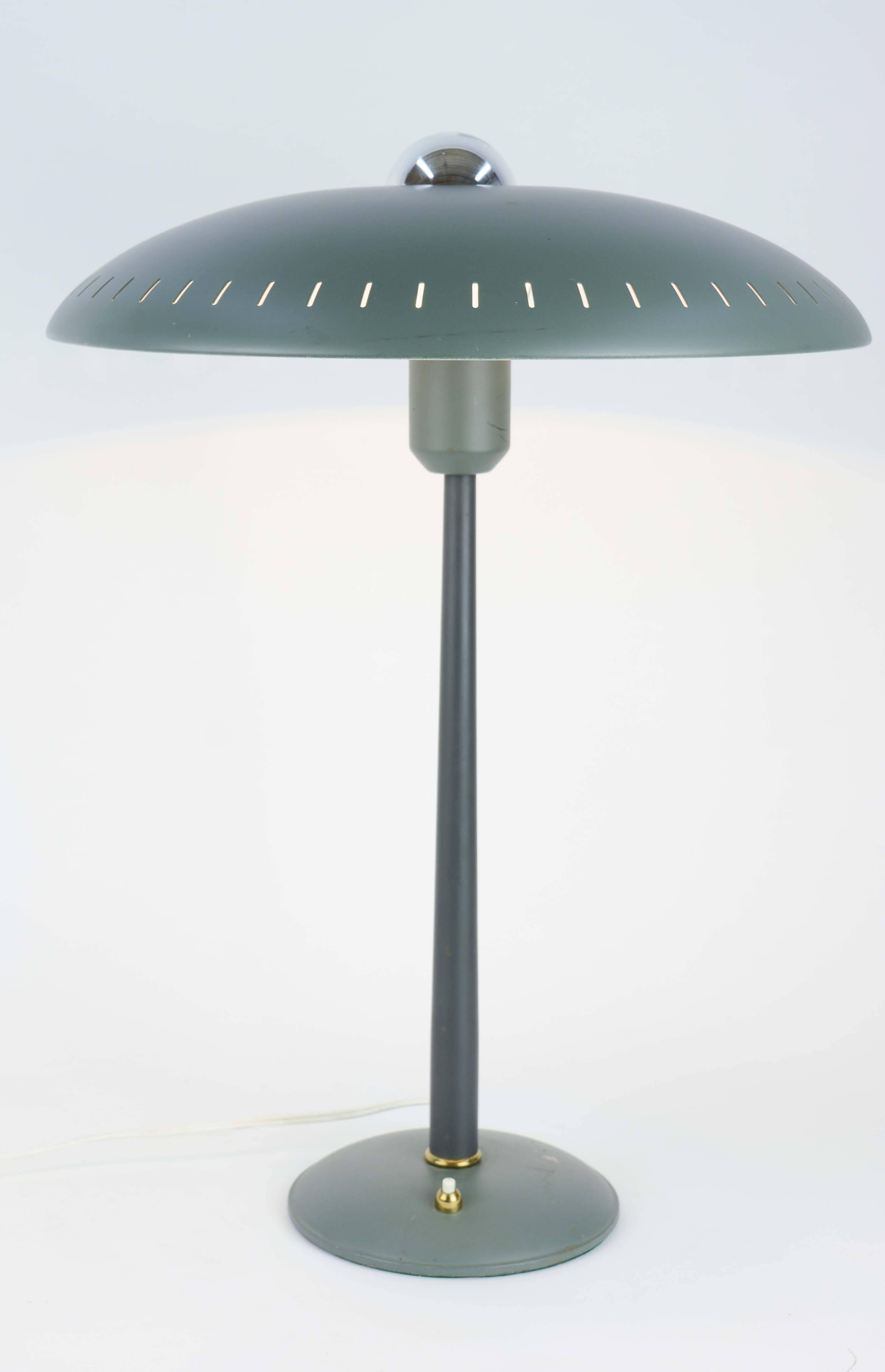 Louis Kaiff UFO Table Lamp in Green for Phillips 1
