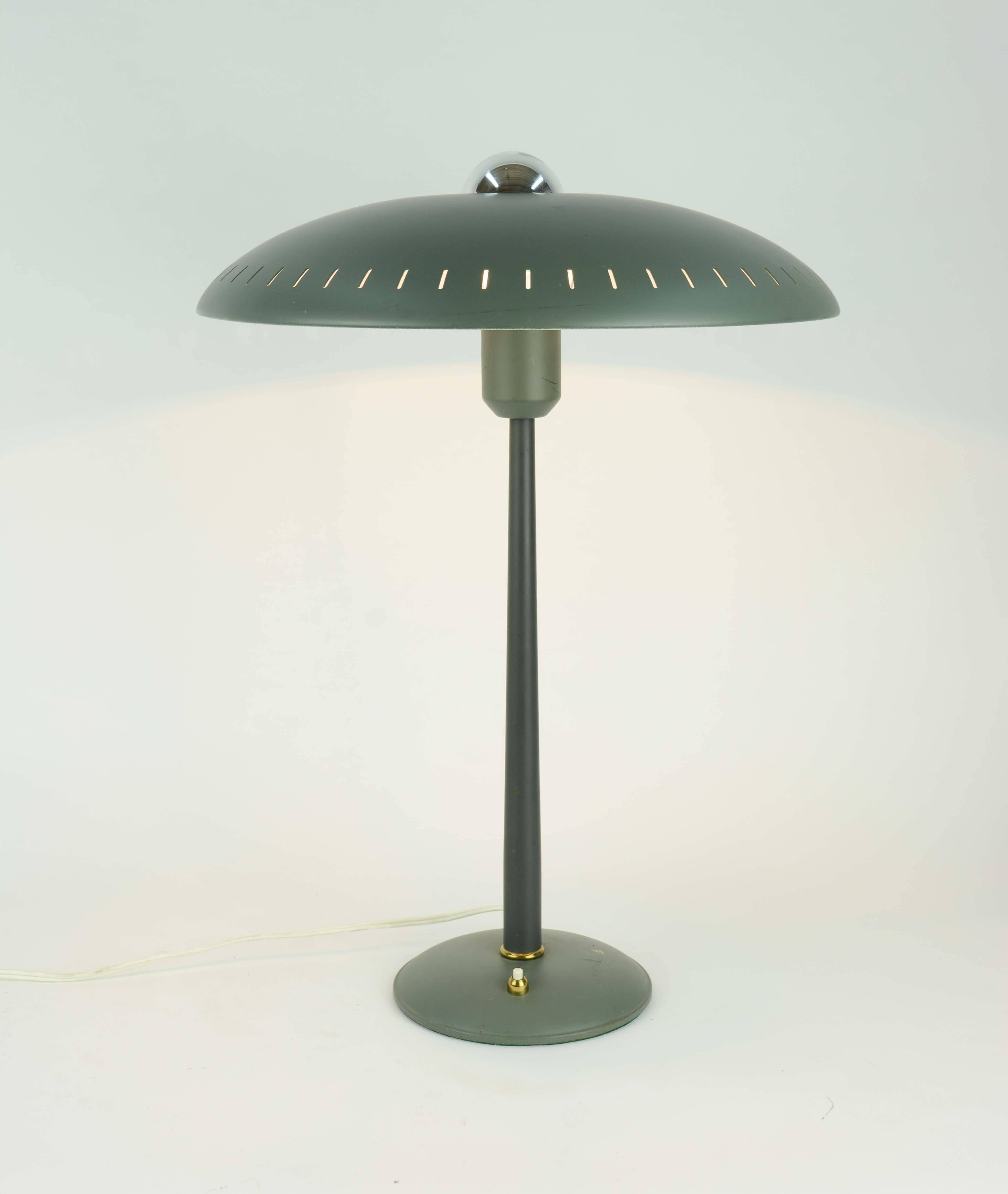 Louis Kaiff UFO Table Lamp in Green for Phillips 2