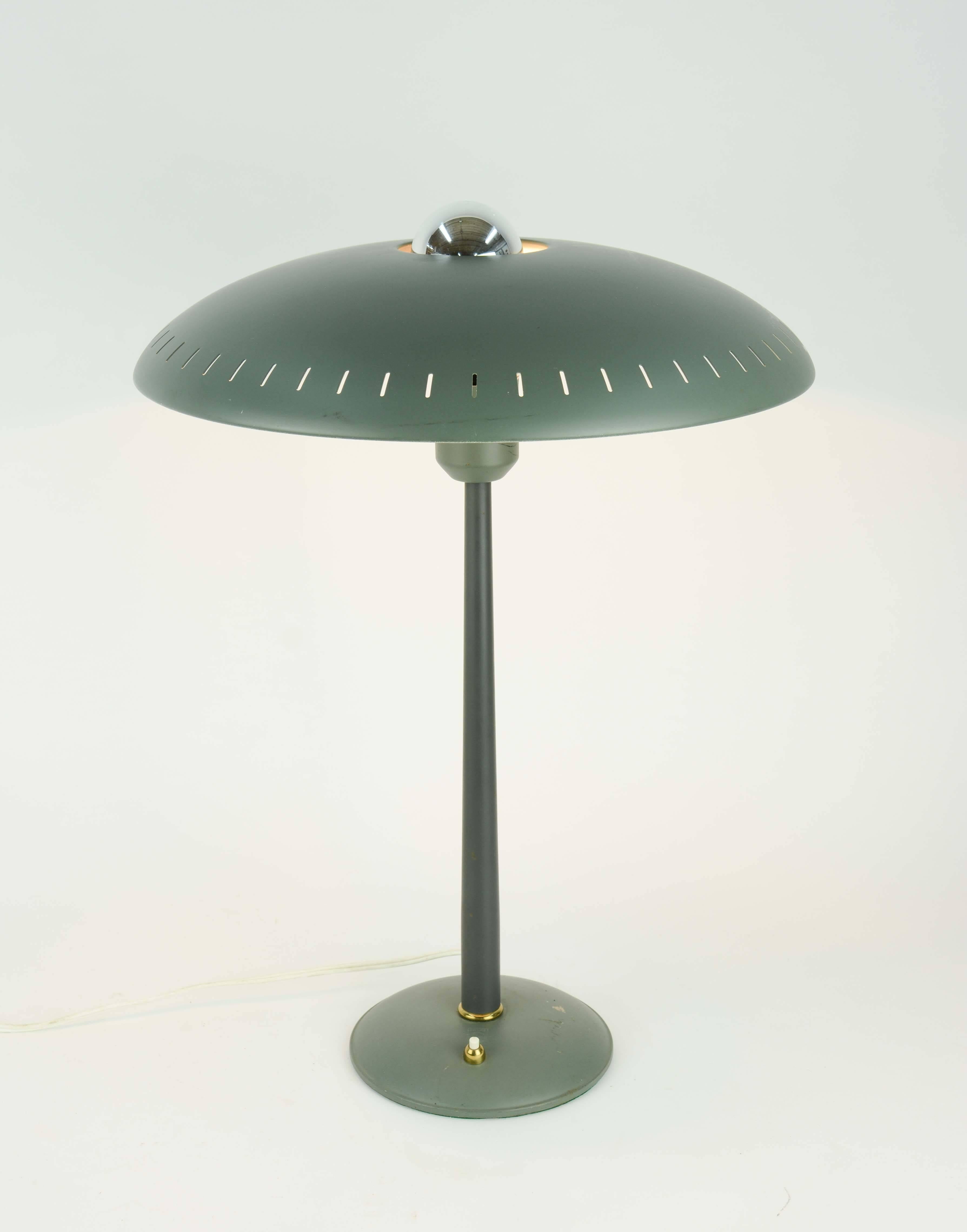 Louis Kaiff UFO Table Lamp in Green for Phillips 3
