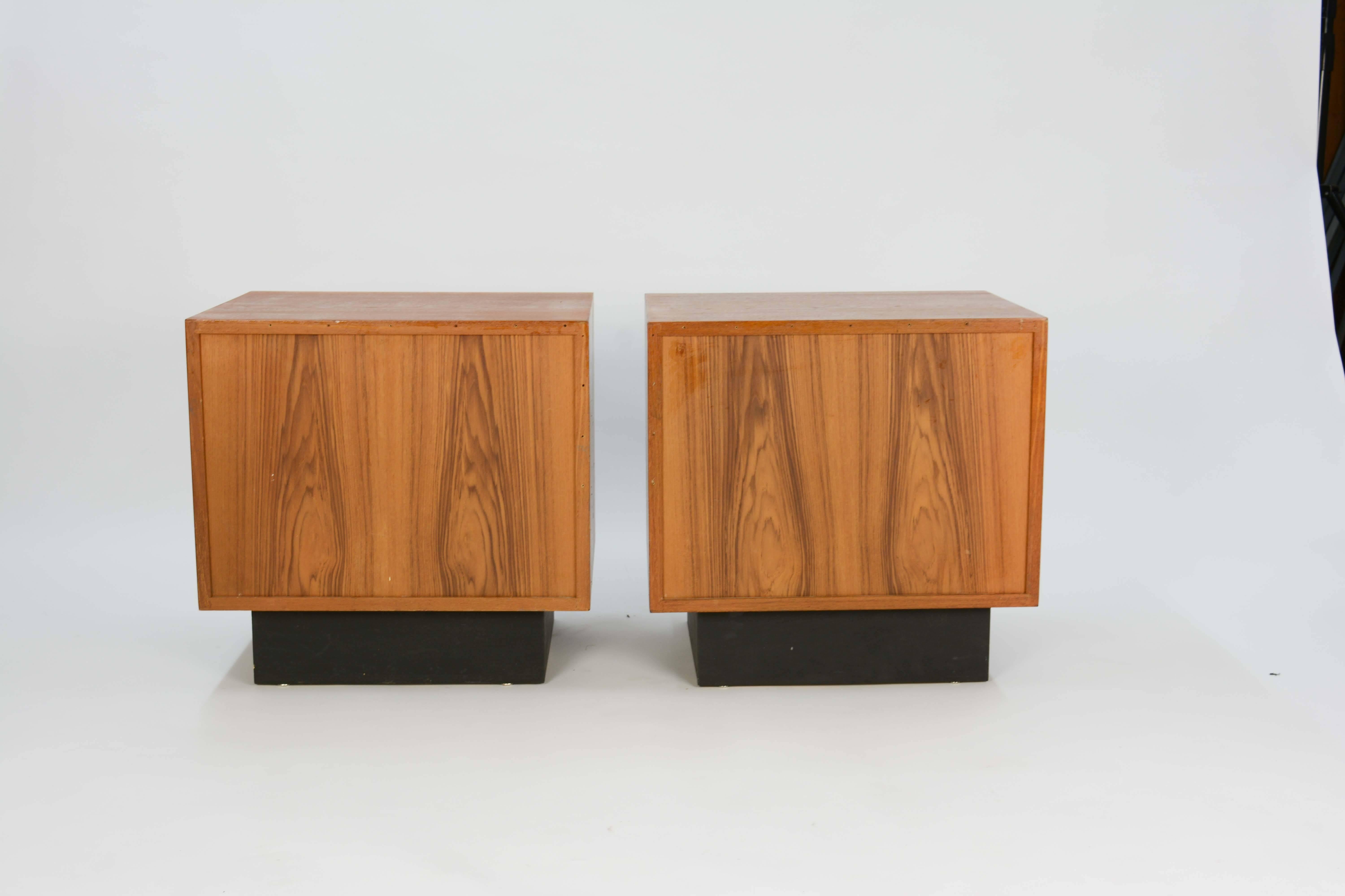 Pair of Drylund or Denmark's Nightstands in Teak After Arne Vodder 1