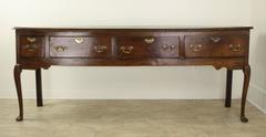 Exceptional George III English Four Drawer Pad Foot Server