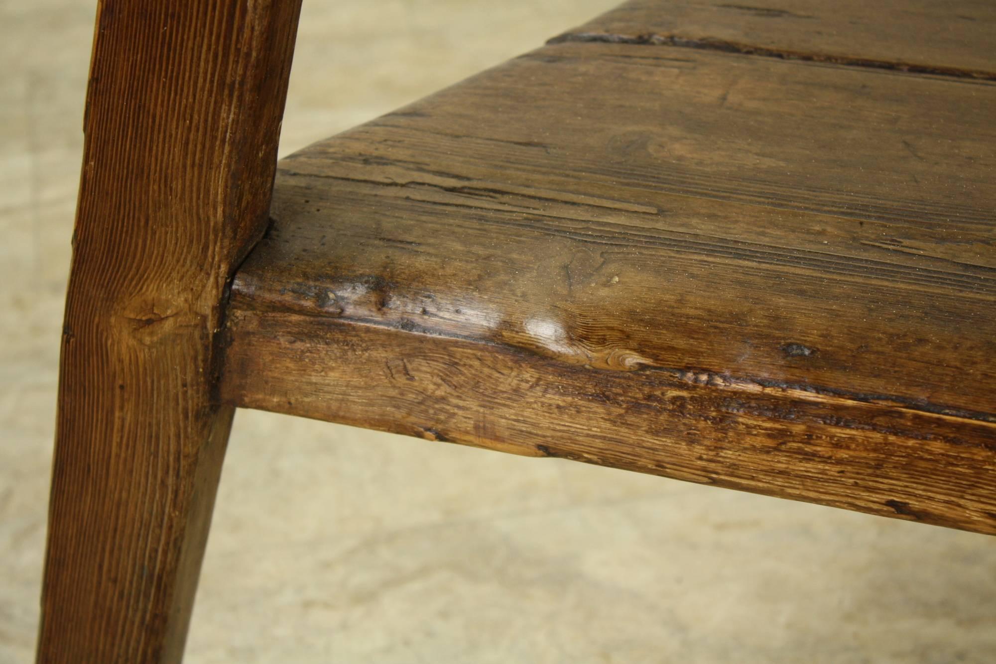 19th Century Antique Welsh Pine Cricket Table