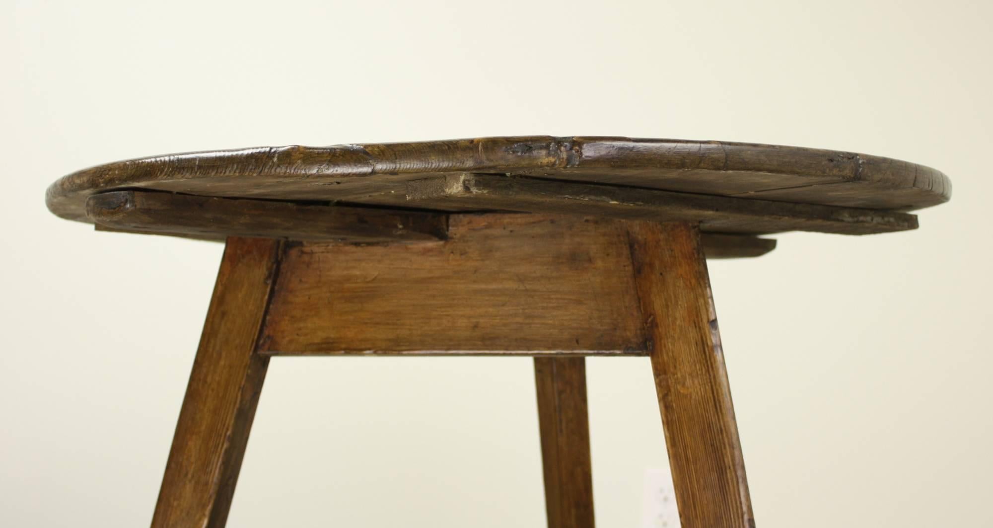 Antique Welsh Pine Cricket Table 1