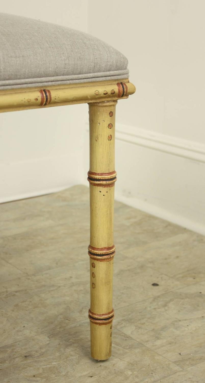 Pair of Antique Faux Bamboo Stools at 1stdibs