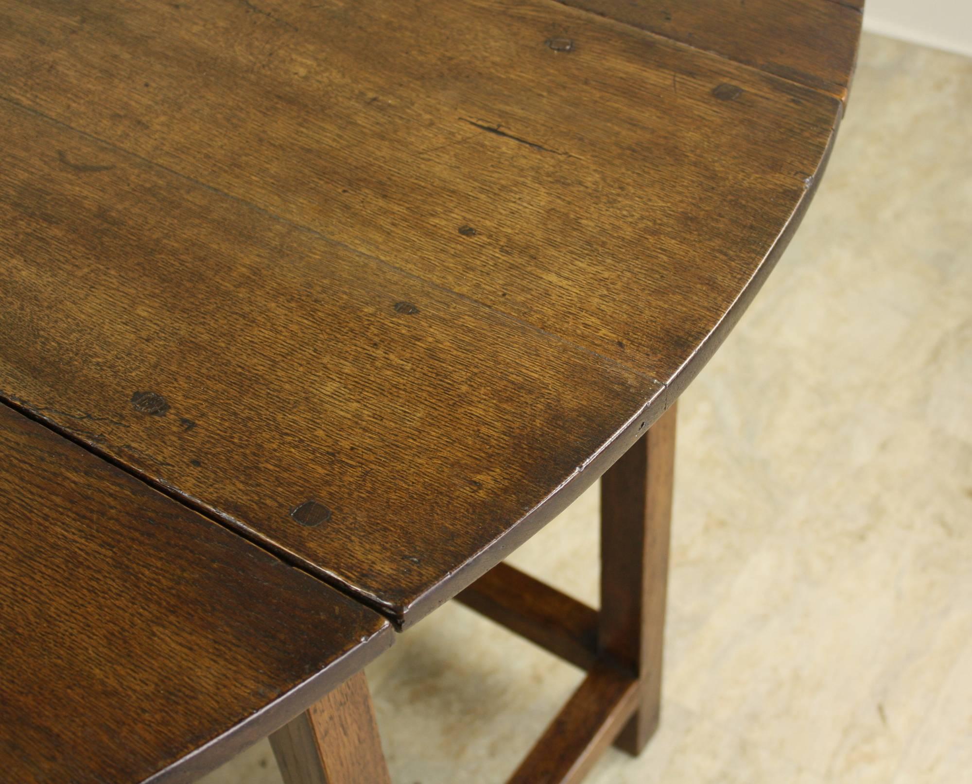 Period English Oak Gateleg Dining Table 1