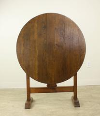 Small Antique French Oak Wine Table