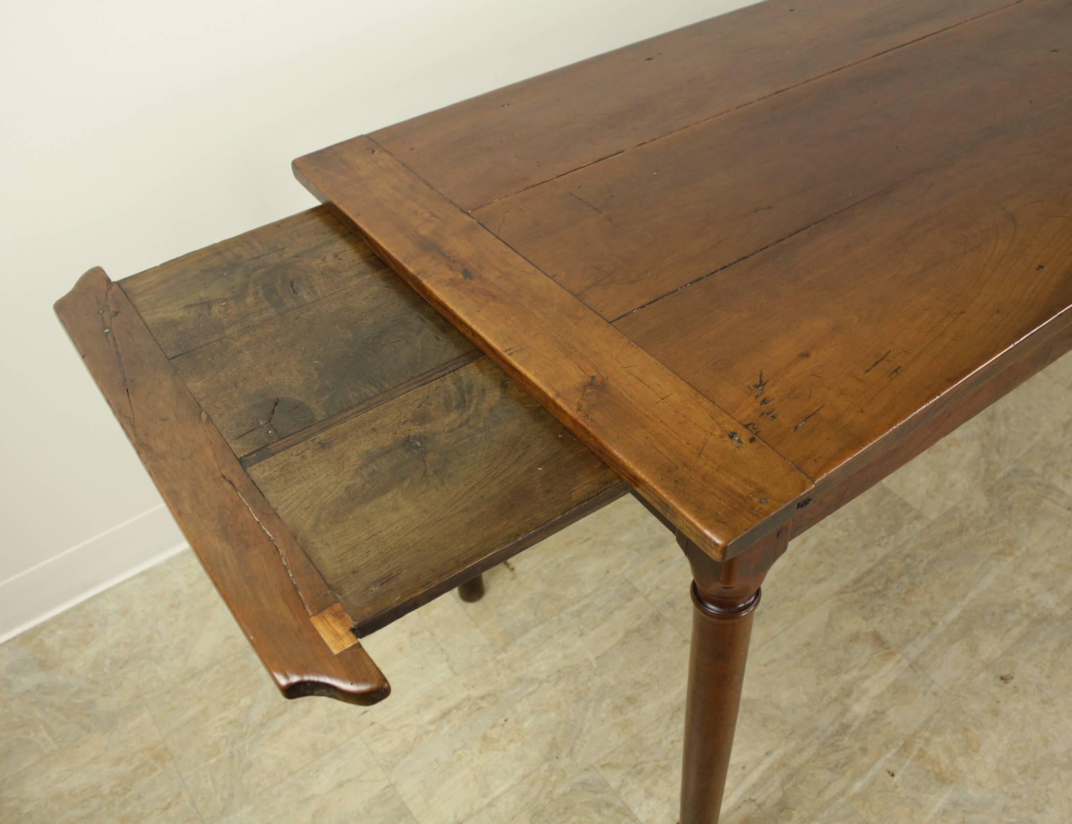 narrow antique dining table