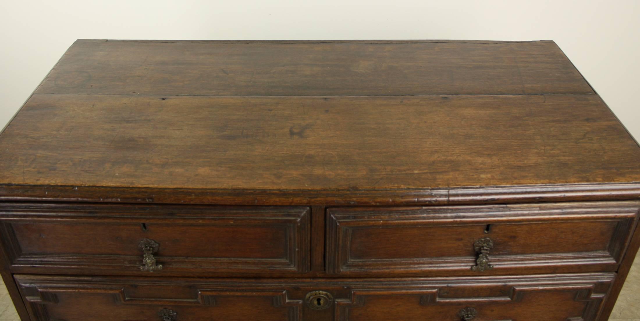 English Early Period Oak Chest of Drawers