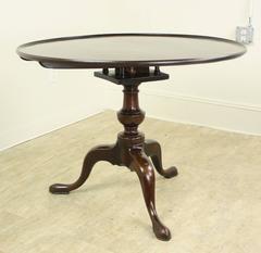 Georgian Mahogany Tilt-Top Table, Birdcage Base