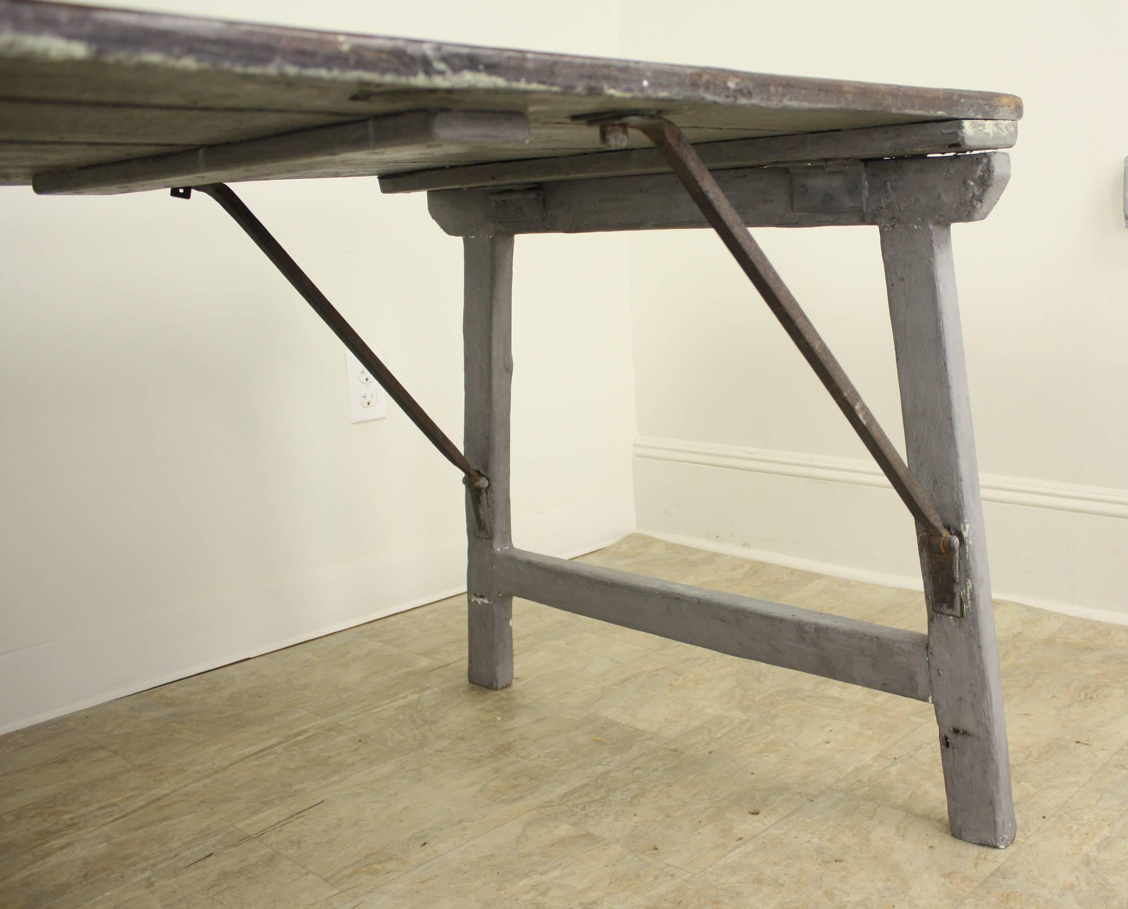 19th Century Antique Provincial Folding Table