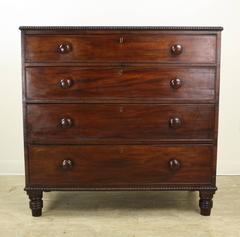 William IV Mahogany Bobbin Edged Chest of Drawers