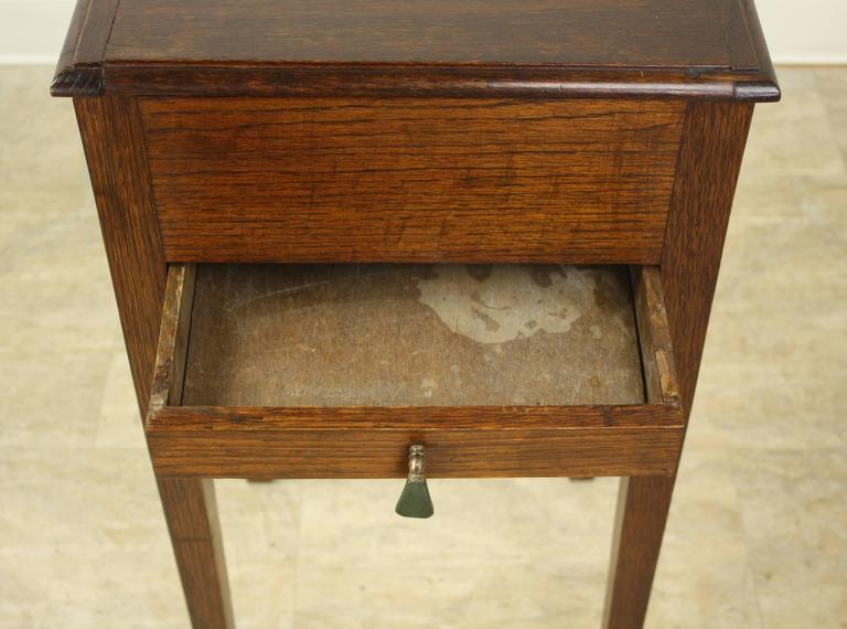 English Arts and Crafts Sewing Box Side Table at 1stDibs