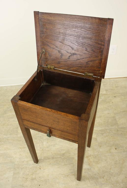English Arts and Crafts Sewing Box Side Table at 1stDibs