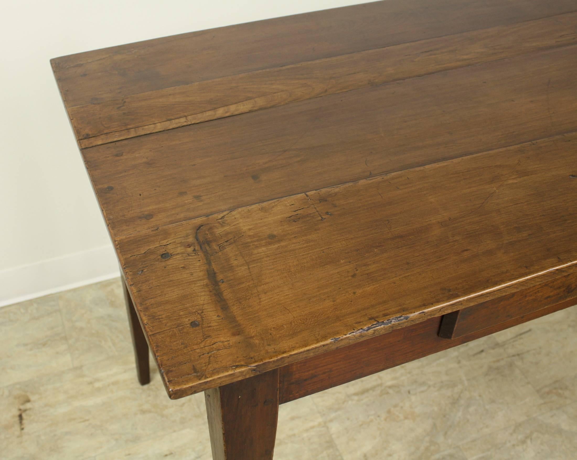 19th Century Antique French Cherry Side Table or Small Desk