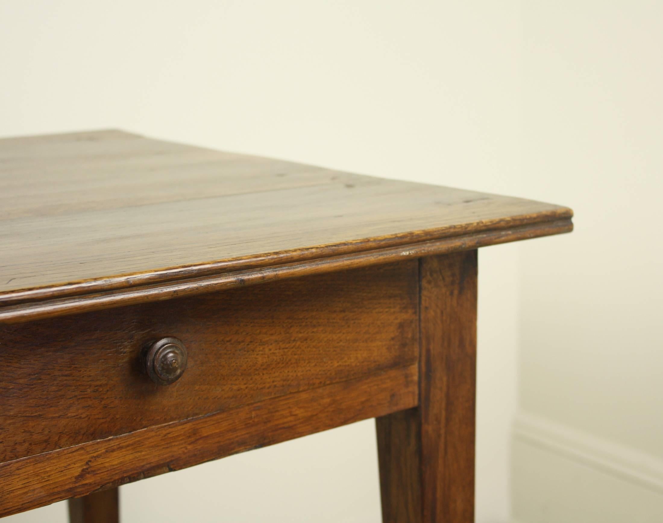 19th Century Antique French Oak Writing Table